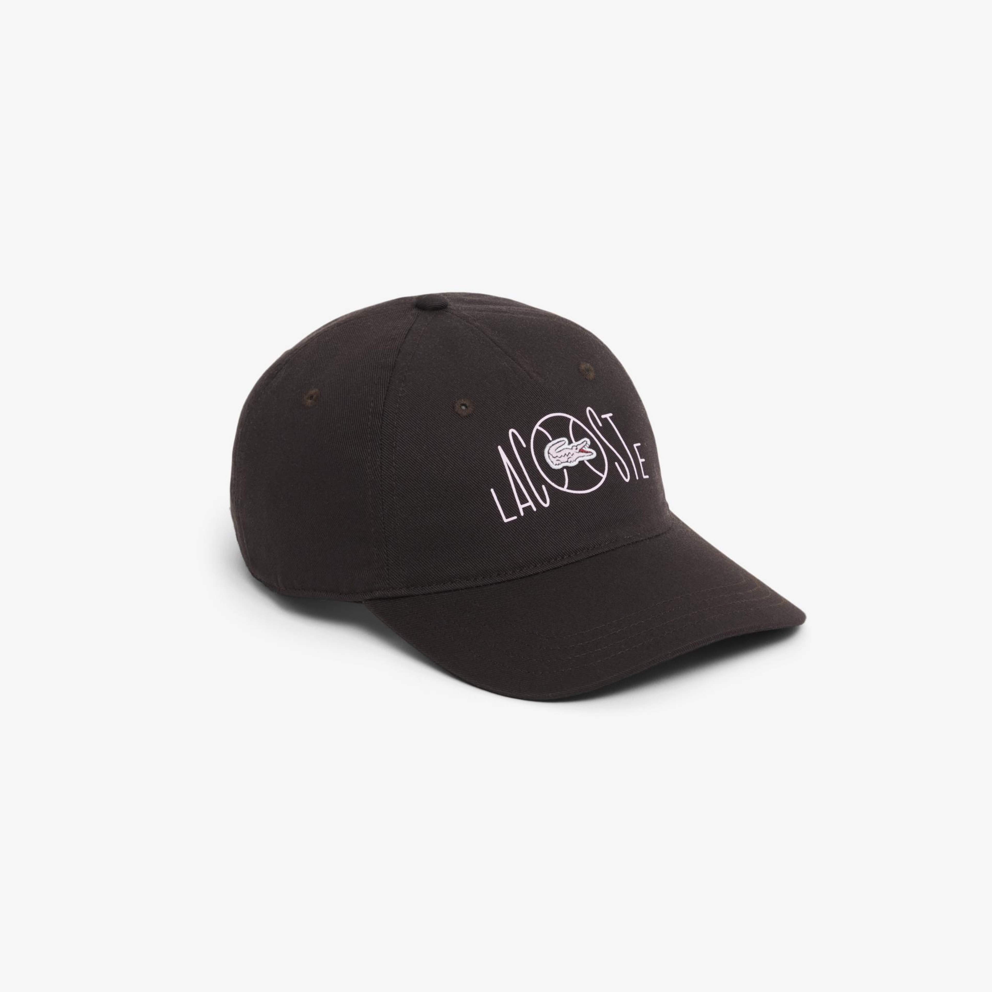 Unisex Baskılı Kahverengi Şapka