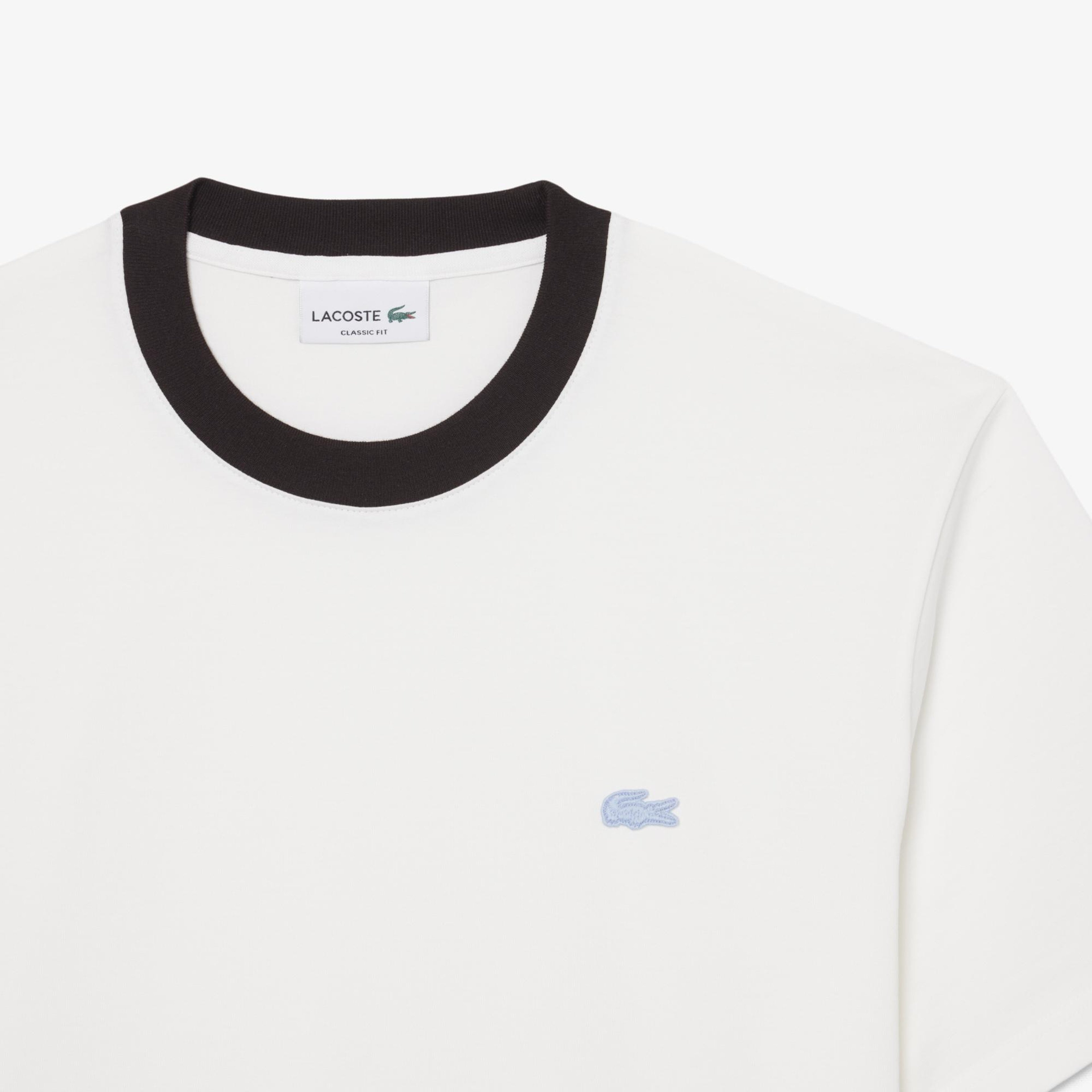 Erkek Classic Fit Bisiklet Yaka Beyaz T-Shirt
