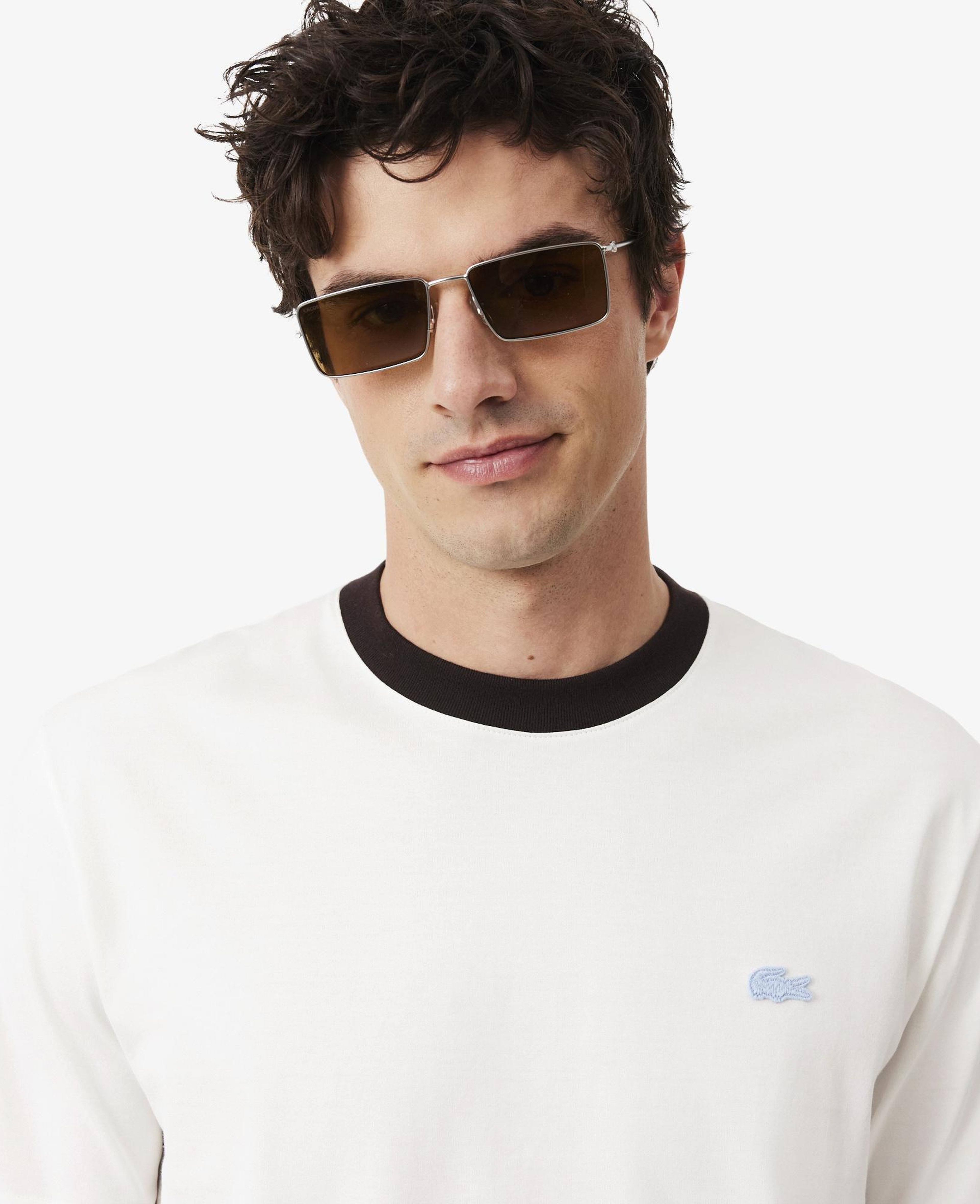 Erkek Classic Fit Bisiklet Yaka Beyaz T-Shirt