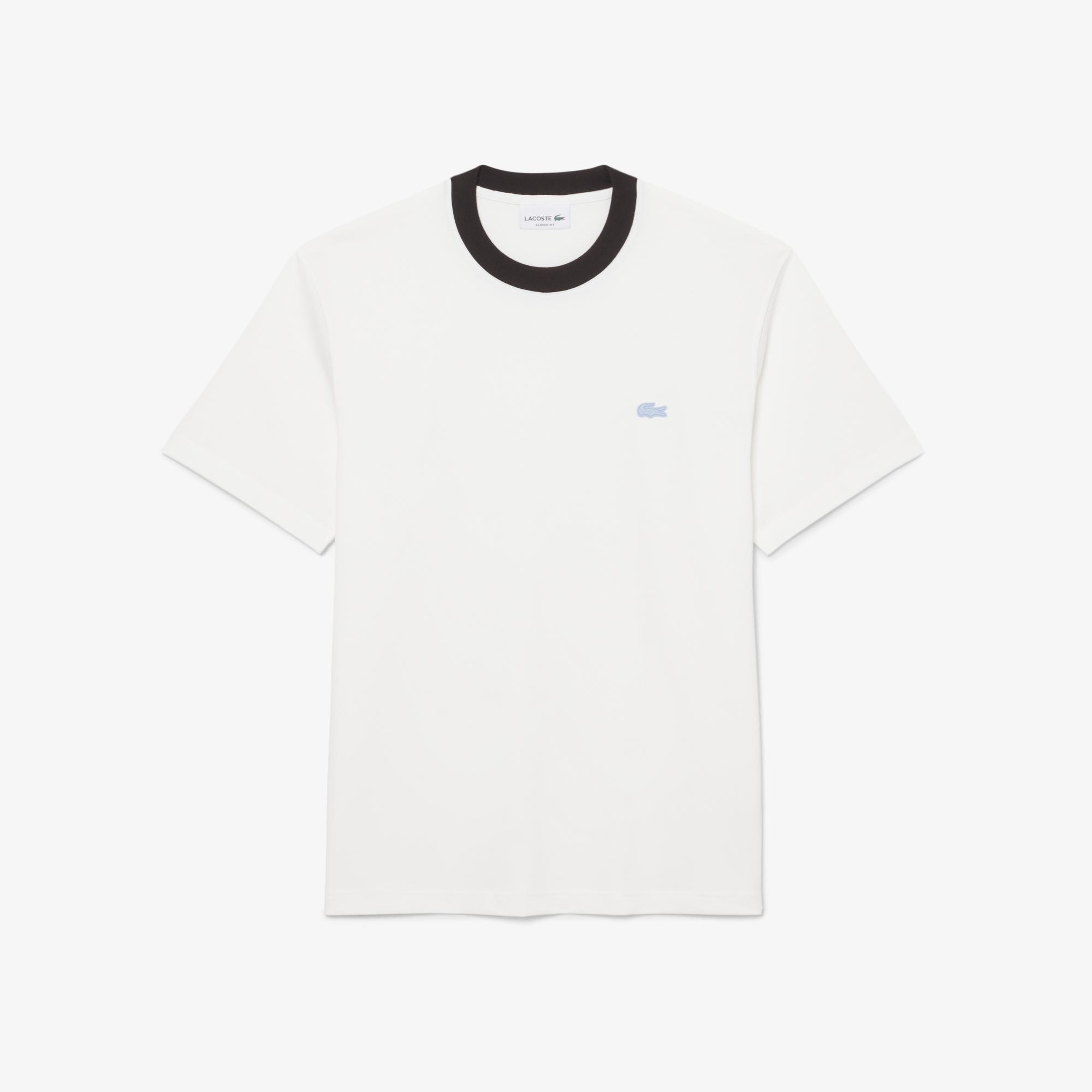 Erkek Classic Fit Bisiklet Yaka Beyaz T-Shirt