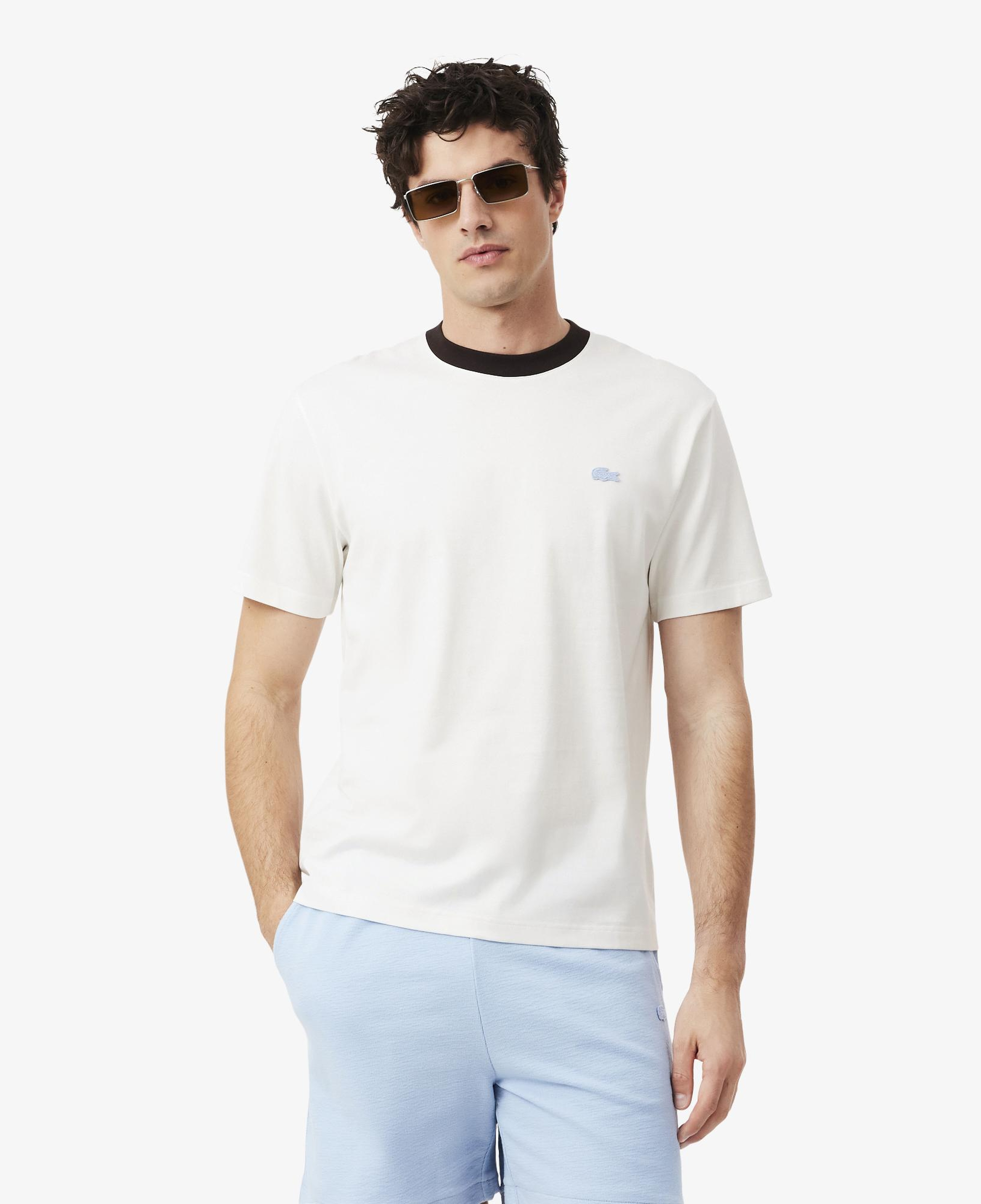 Erkek Classic Fit Bisiklet Yaka Beyaz T-Shirt