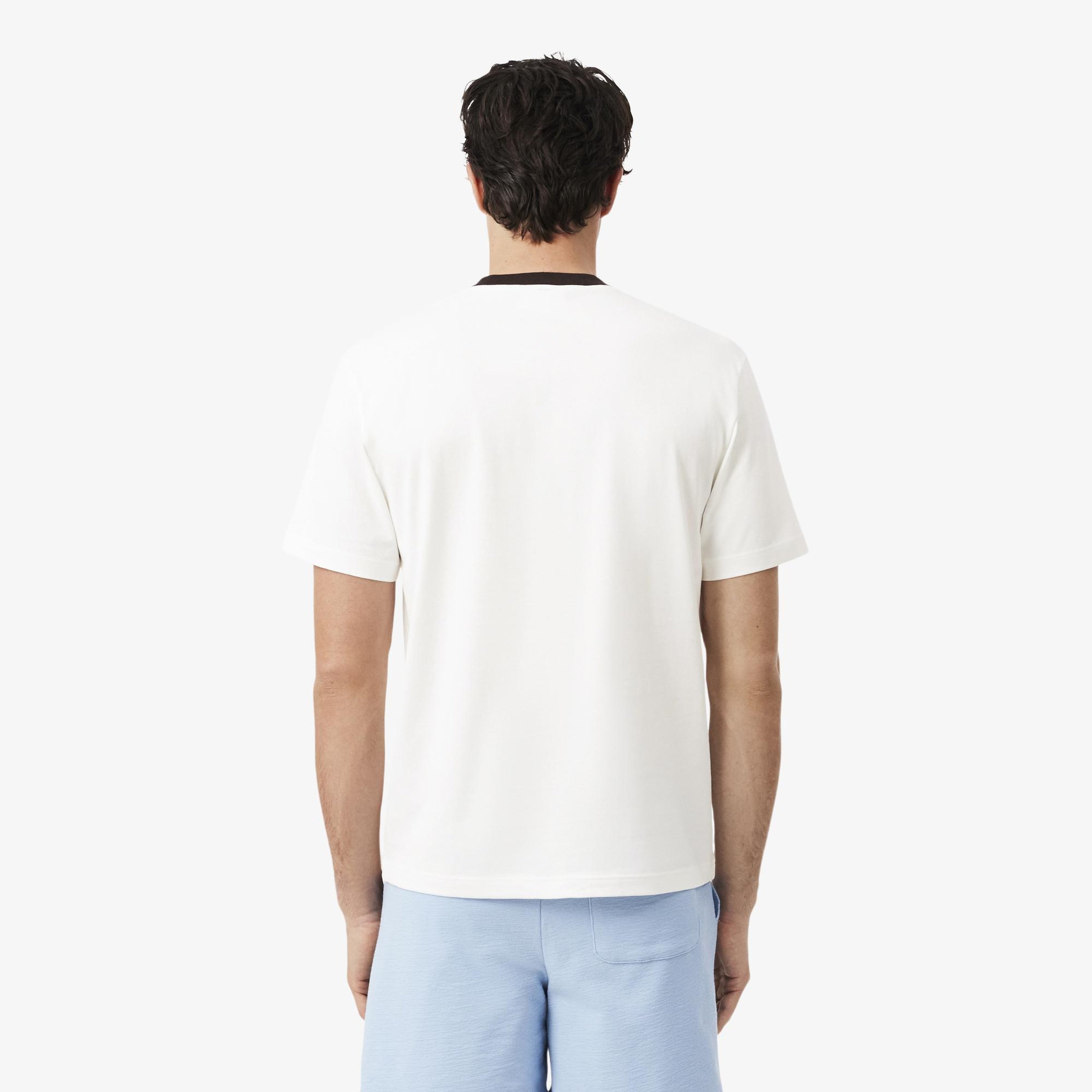 Erkek Classic Fit Bisiklet Yaka Beyaz T-Shirt