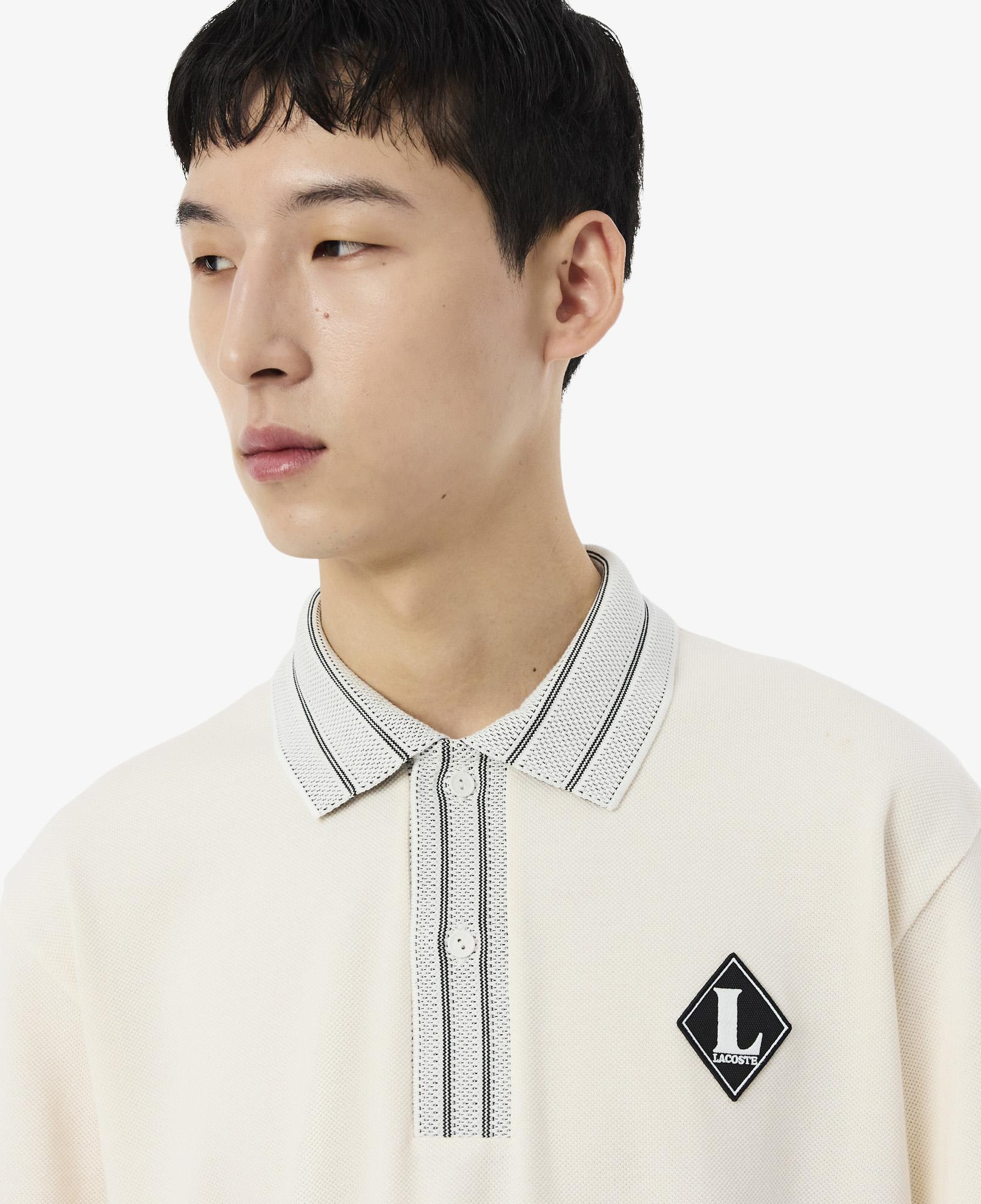Erkek Classic Fit Krem Polo