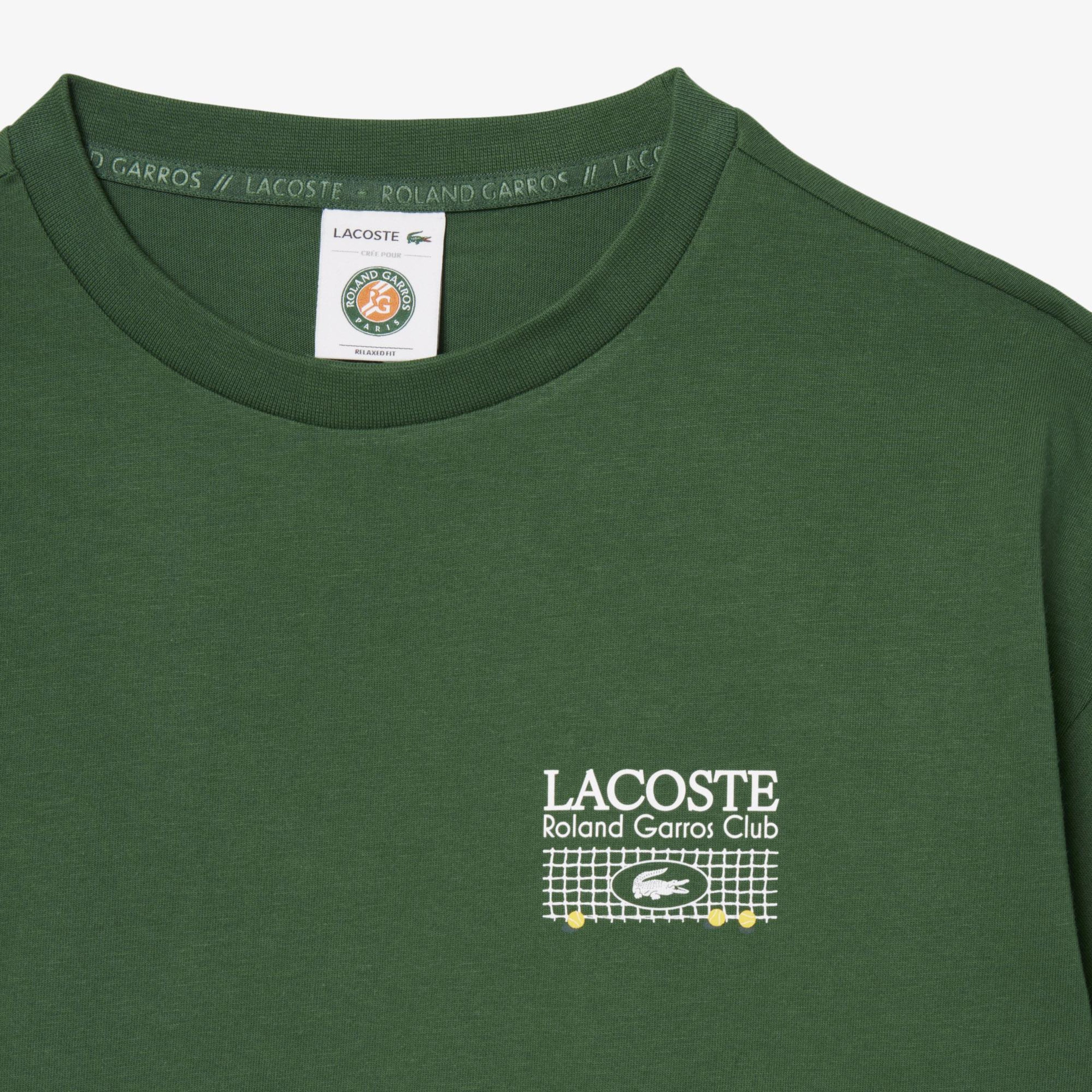 Kadın Relaxed Fit Baskılı Koyu Yeşil T-Shirt