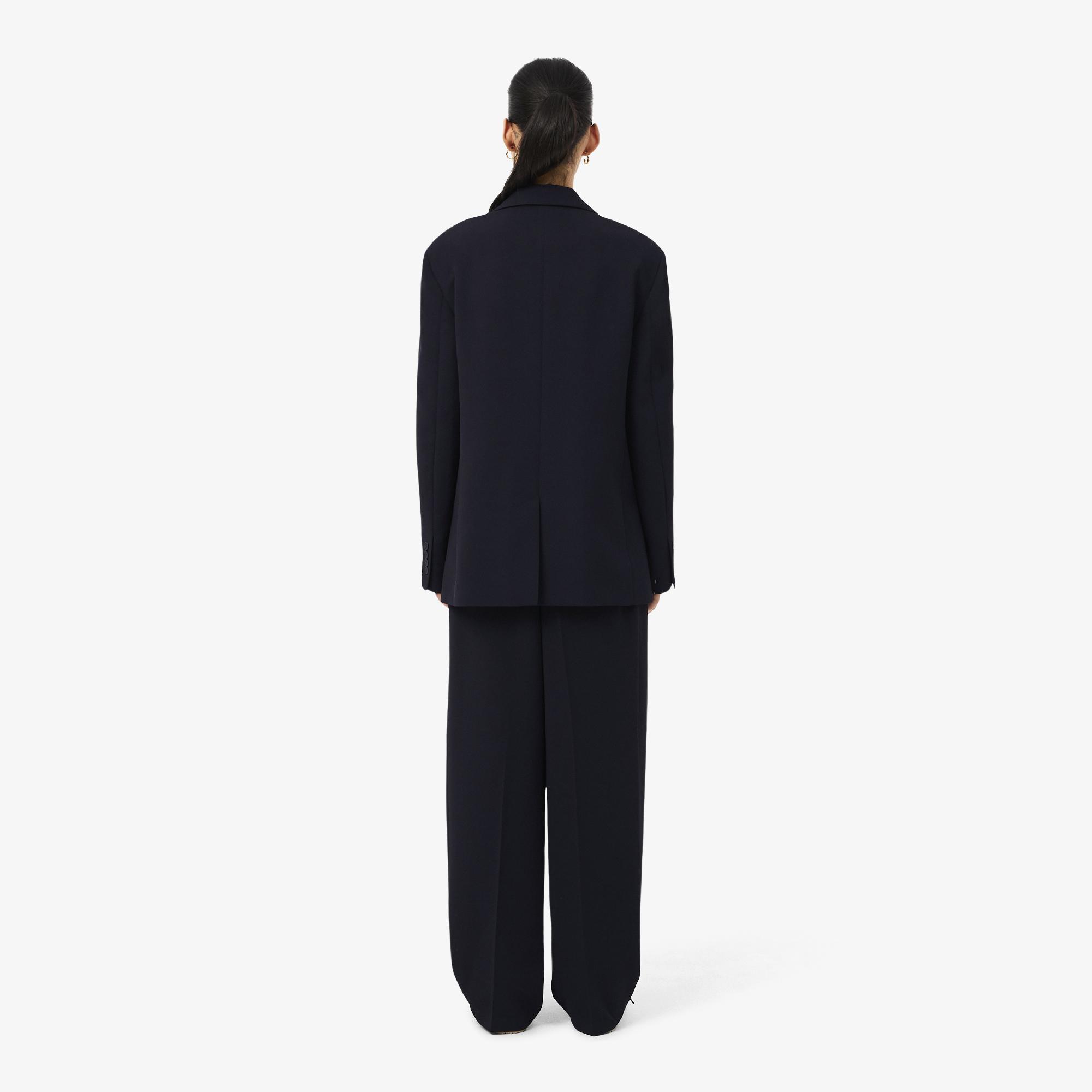 Kadın Oversize Fit Lacivert Pantolon