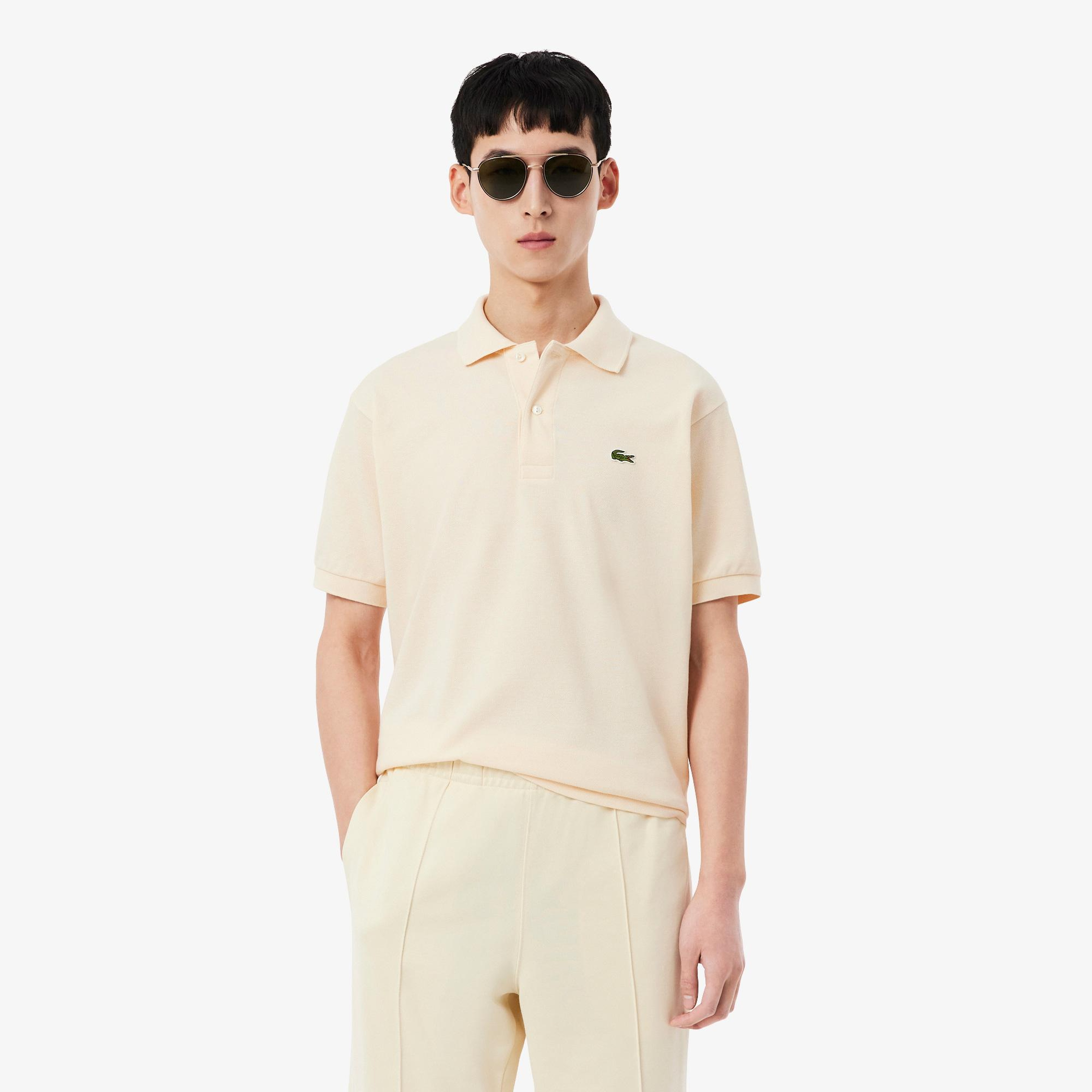 L.12.12 Erkek Classic Fit Bej Polo