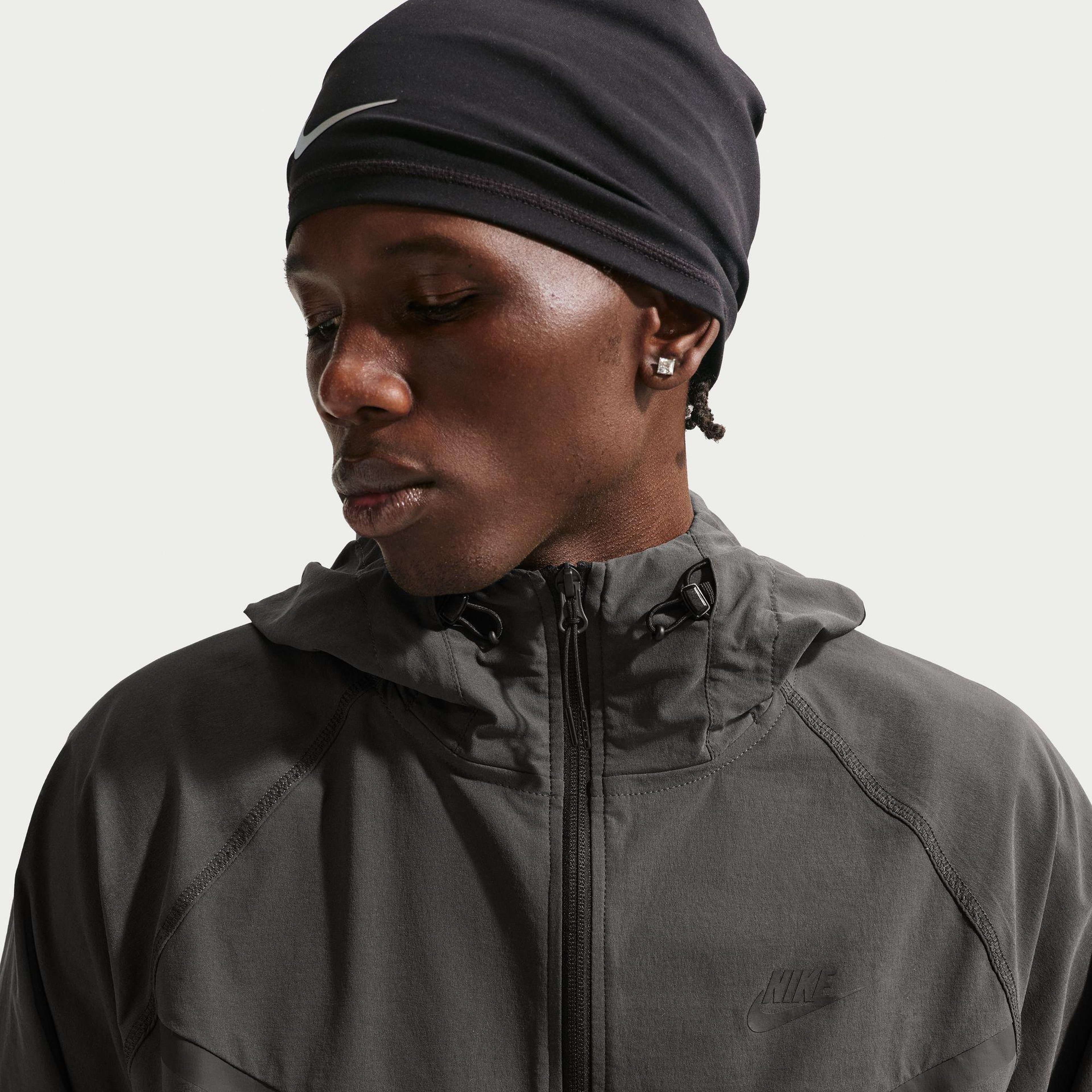 Nike Dri-Fit Tech Woven Windrunner Full-Zip Erkek Antrasit Ceket