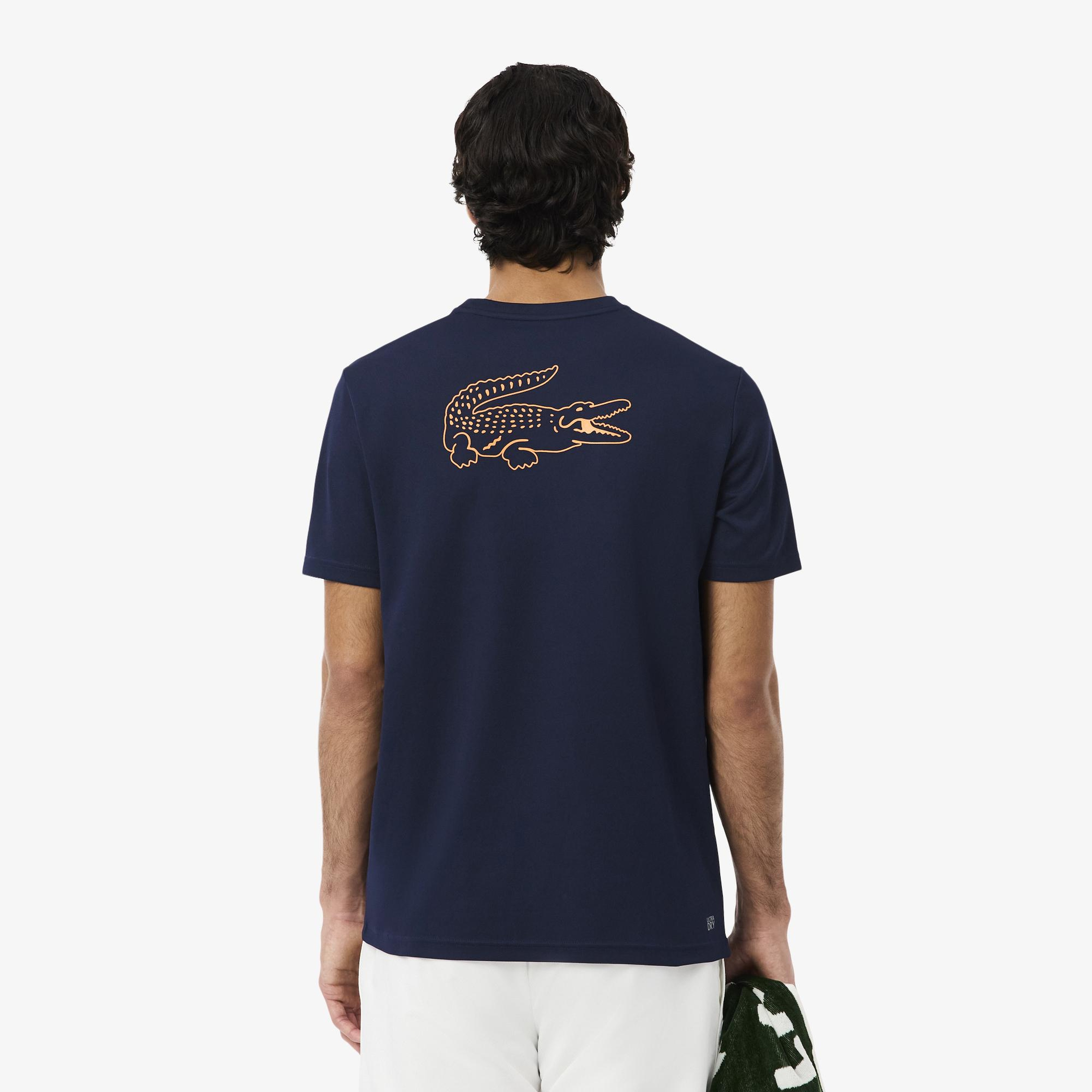 SPORT Erkek Regular Fit Bisiklet Yaka Baskılı Lacivert T-Shirt