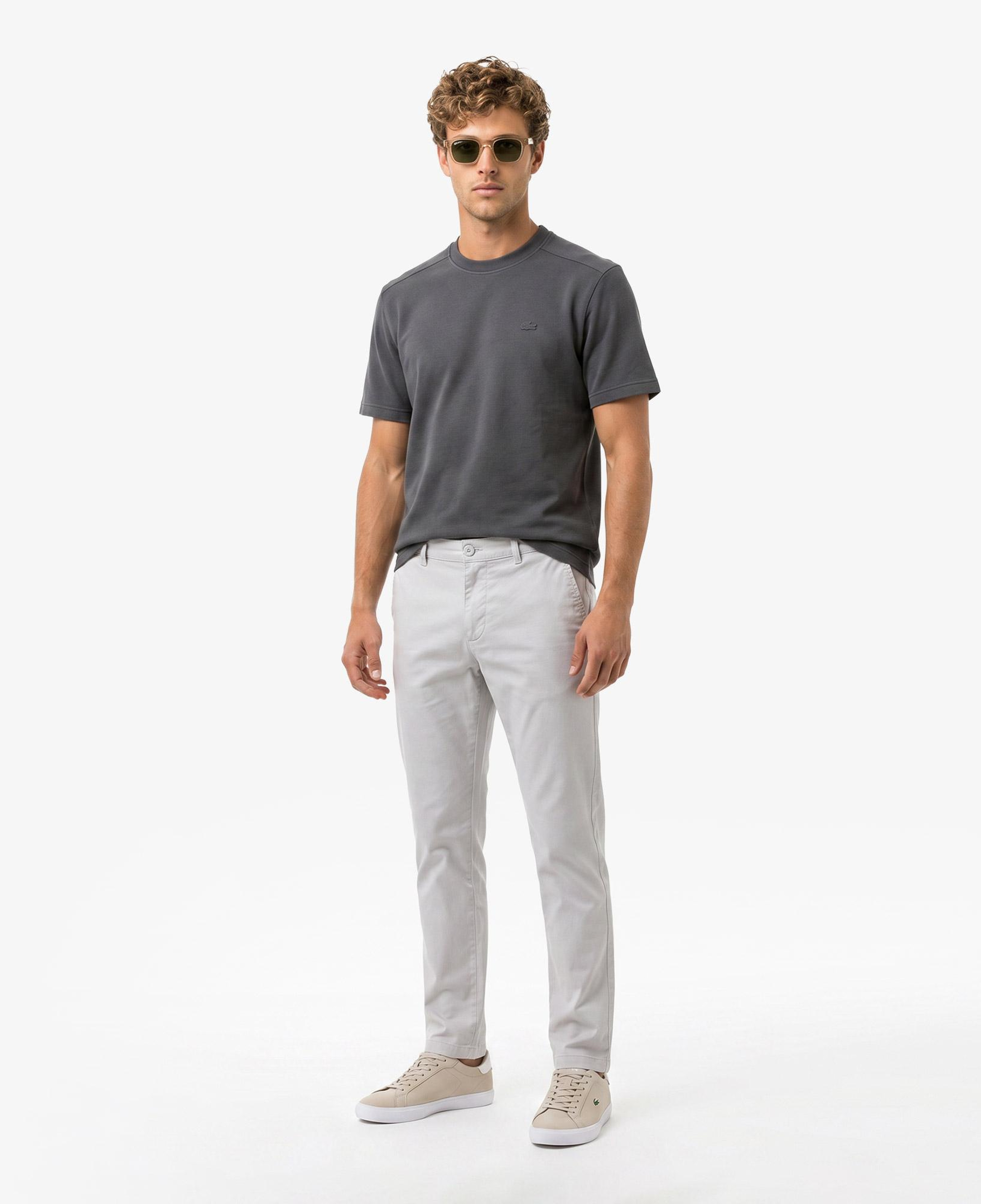 Erkek Slim Fit Gri Chino Pantolon