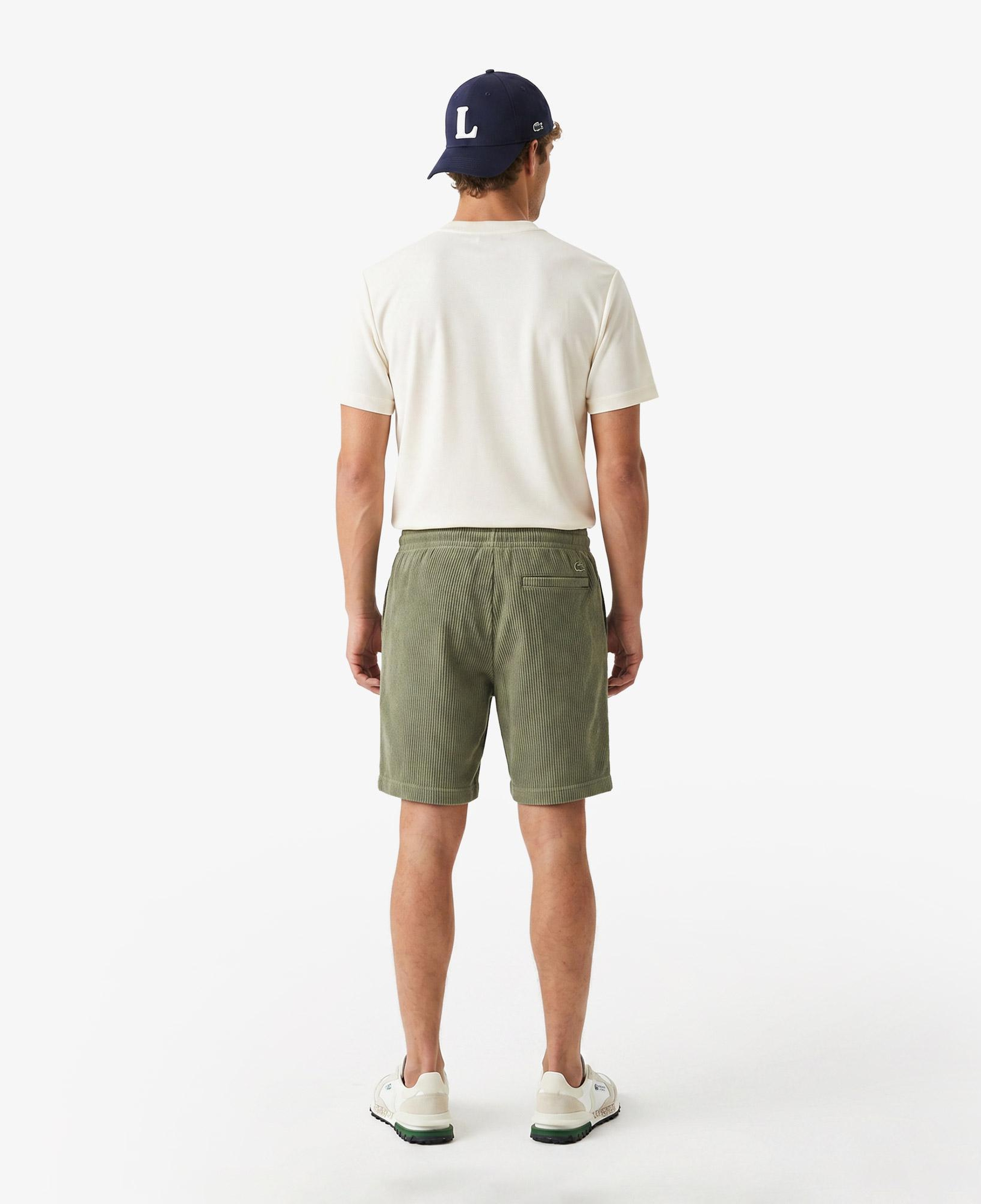 Erkek Relaxed Fit Haki Bermuda Şort