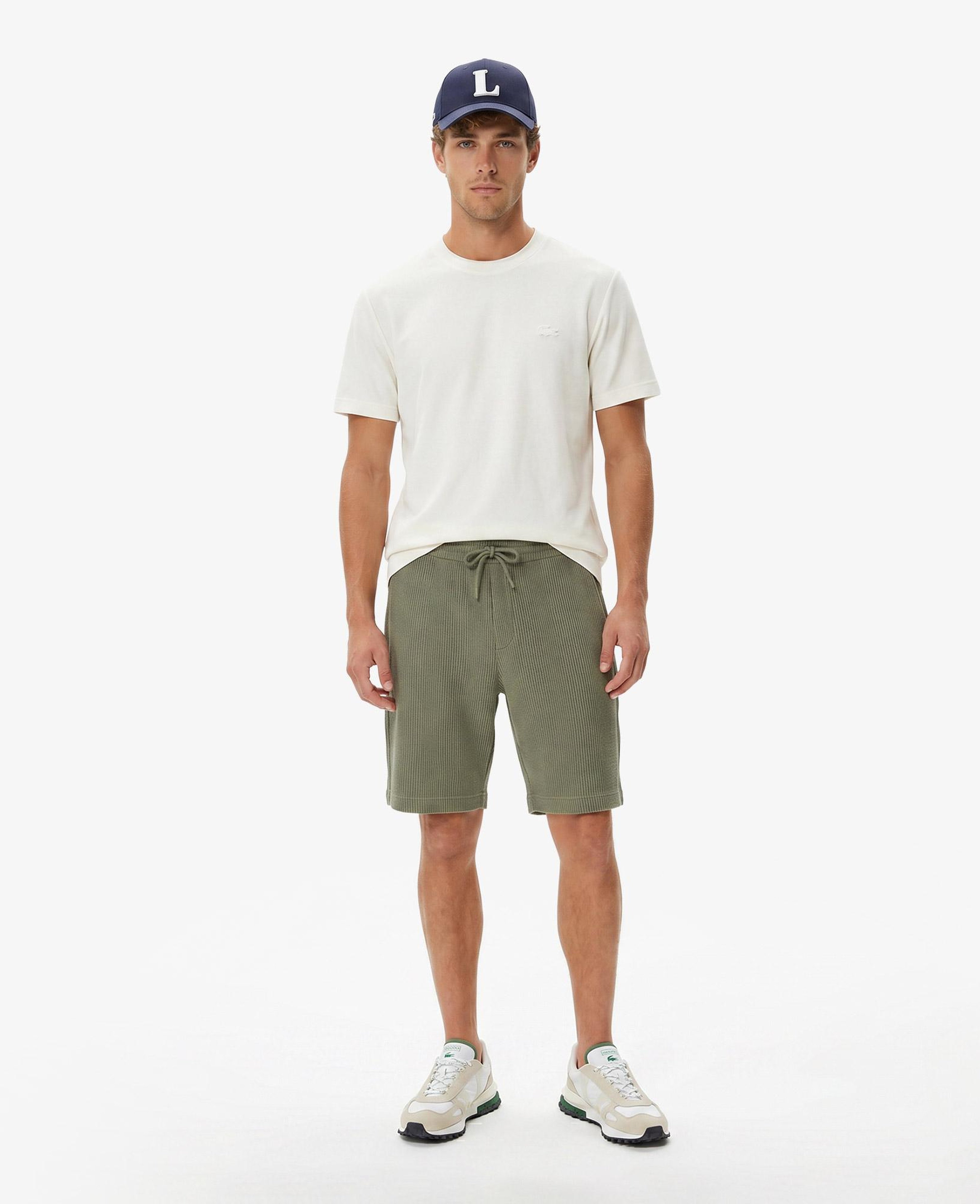 Erkek Relaxed Fit Haki Bermuda Şort