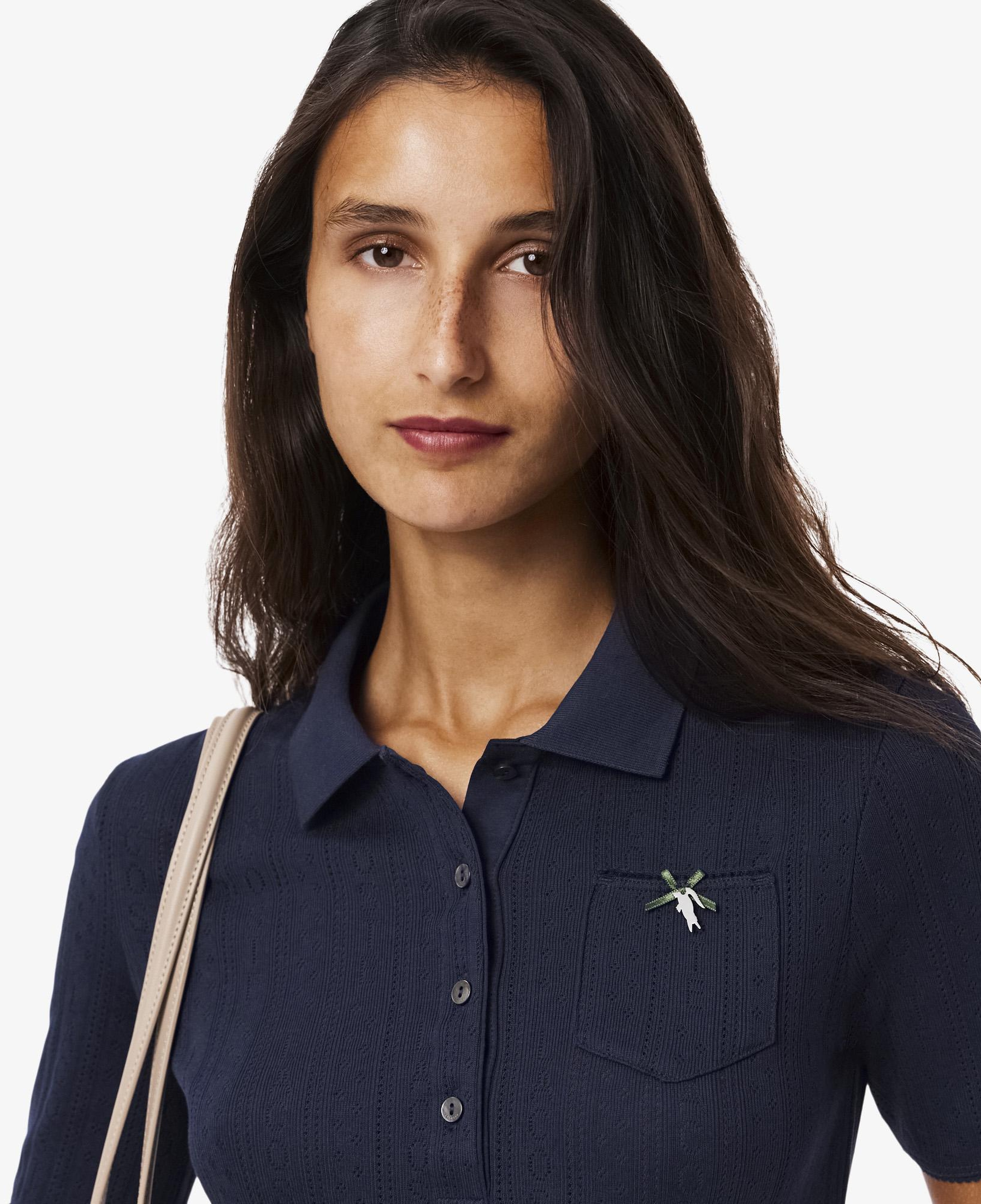 L.12.D Kadın Slim Fit Lacivert Polo