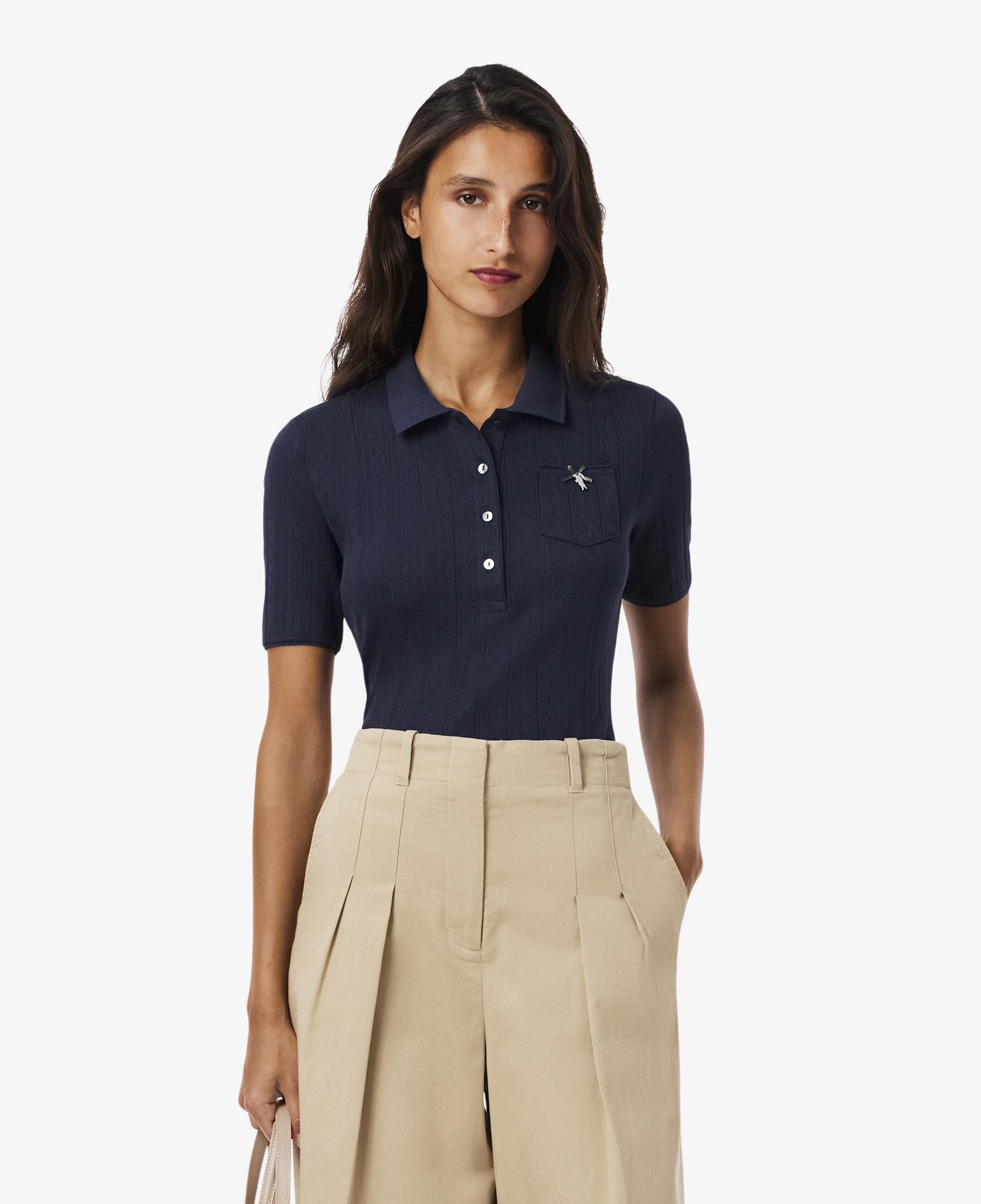 L.12.D Kadın Slim Fit Lacivert Polo