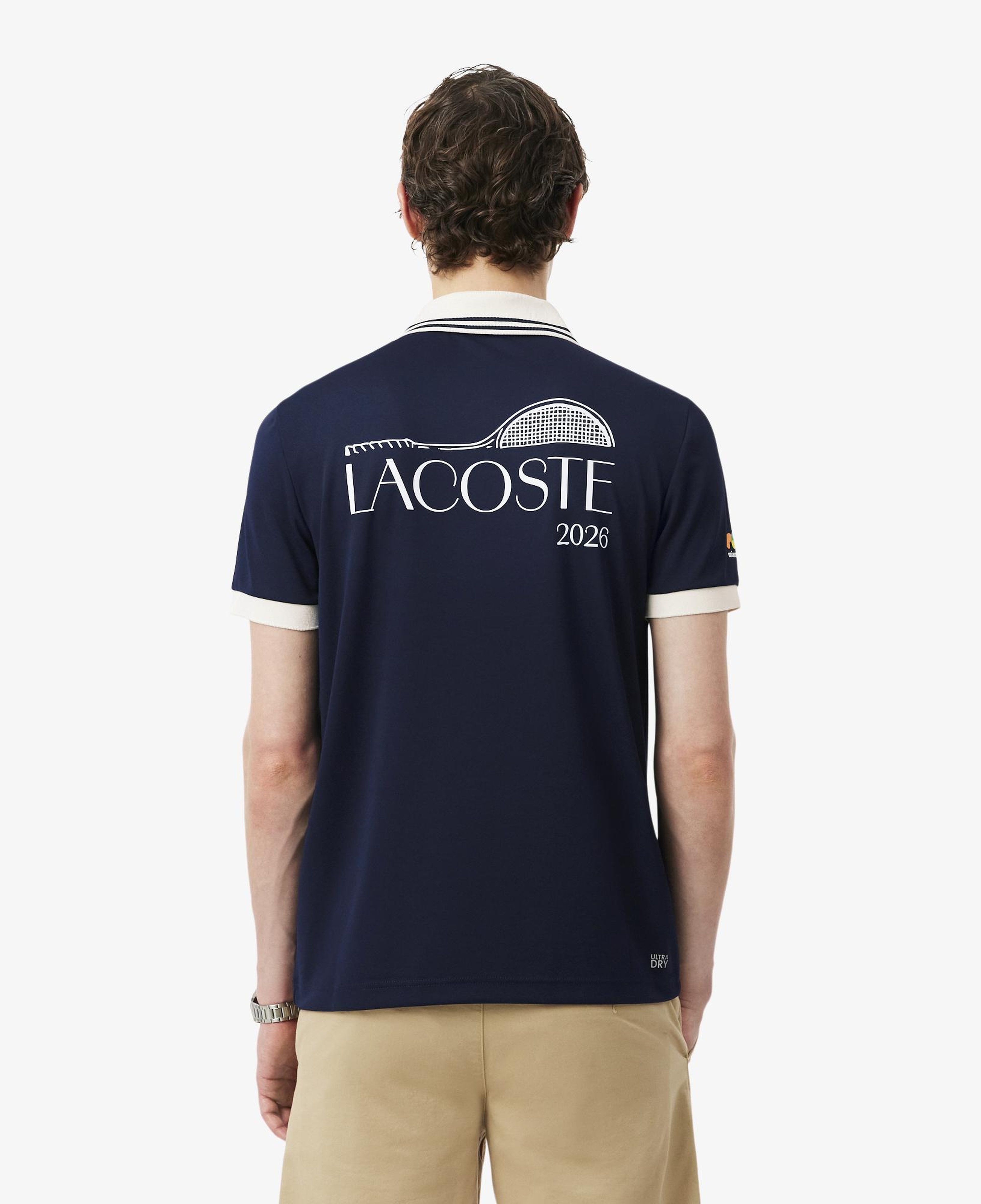 Erkek Regular Fit Baskılı Lacivert Polo