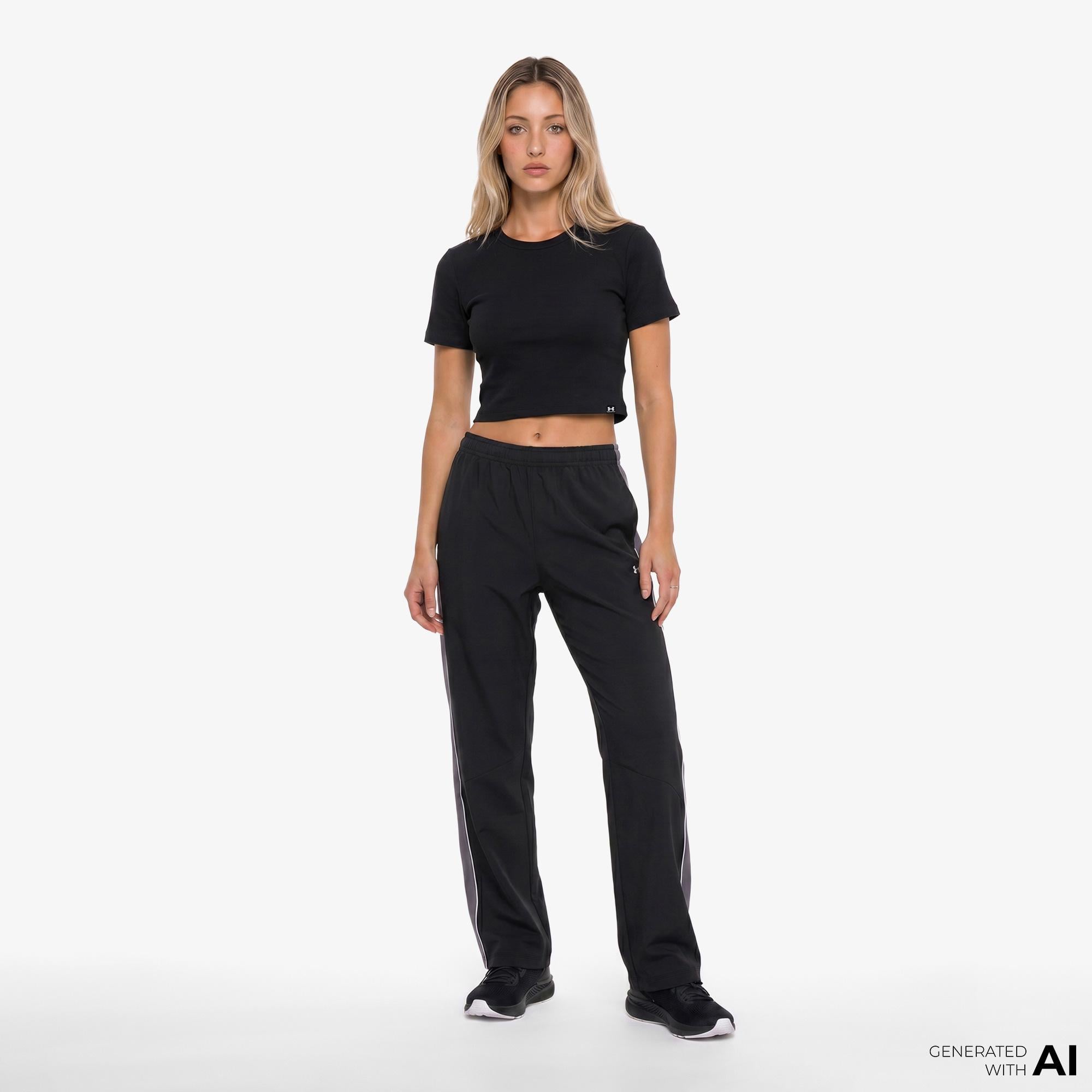 Under Armour Rival Rib Baby Kadın Siyah T-Shirt