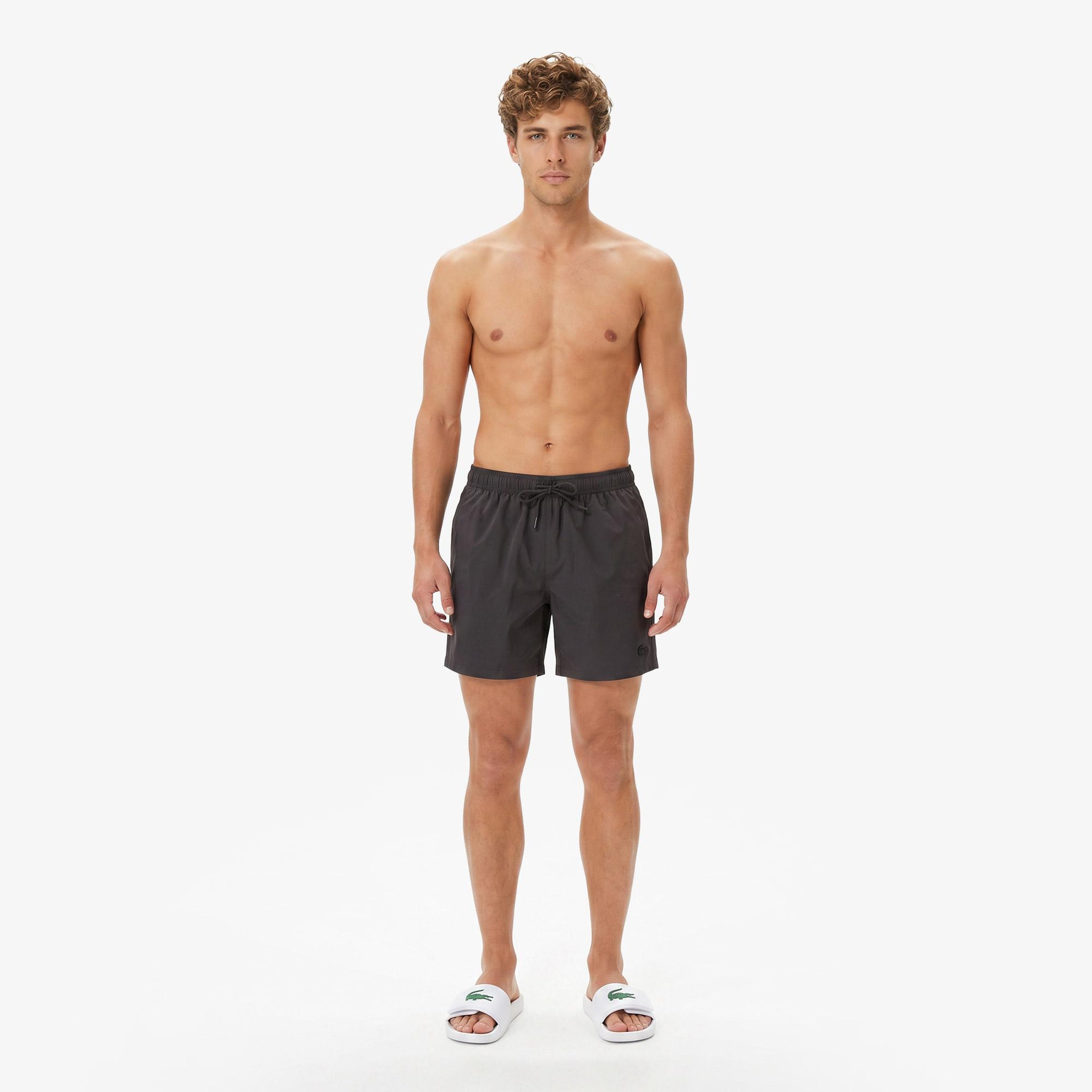 Erkek Regular Fit Kahverengi Deniz Şortu