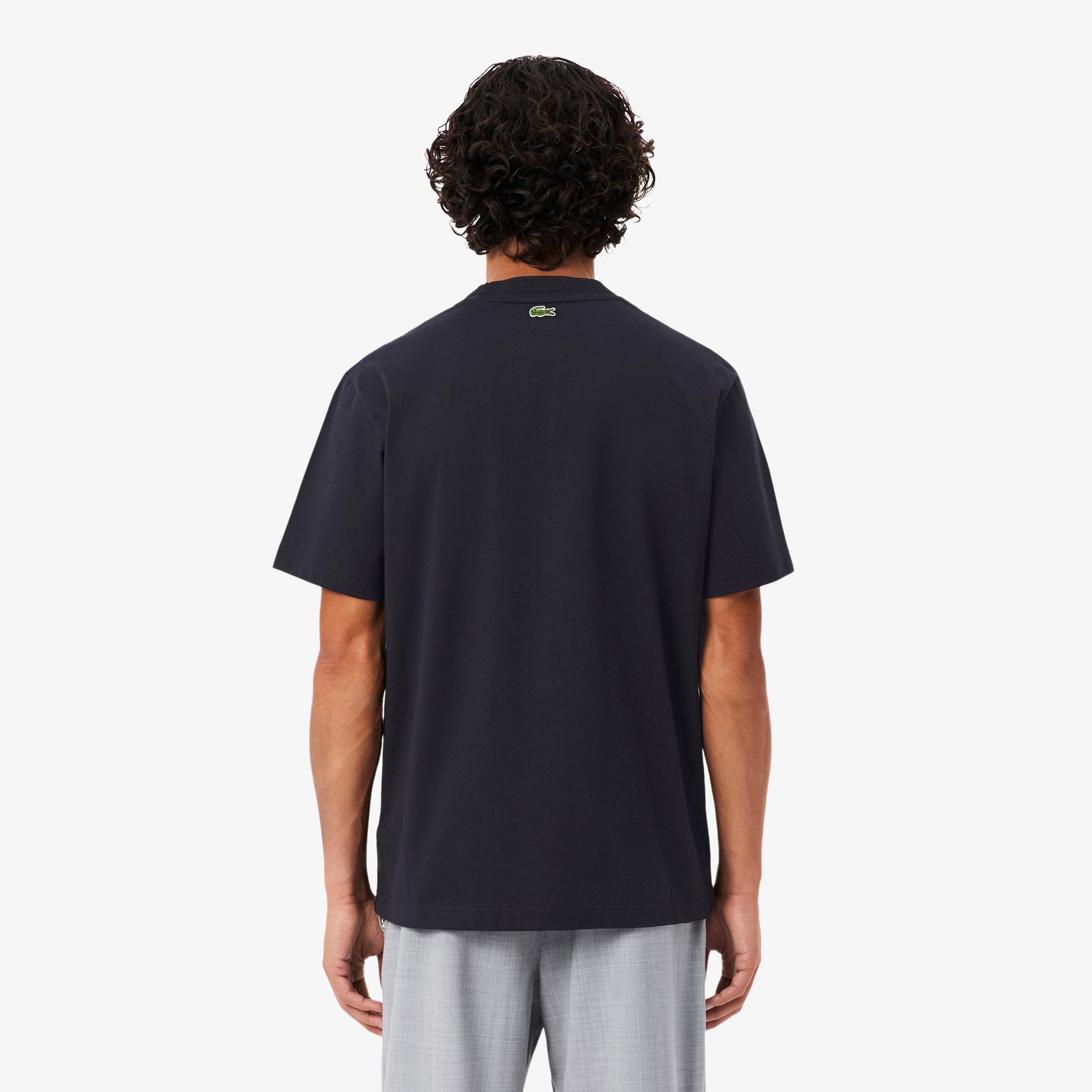 Erkek Classic Fit Bisiklet Yaka Koyu Gri T-Shirt