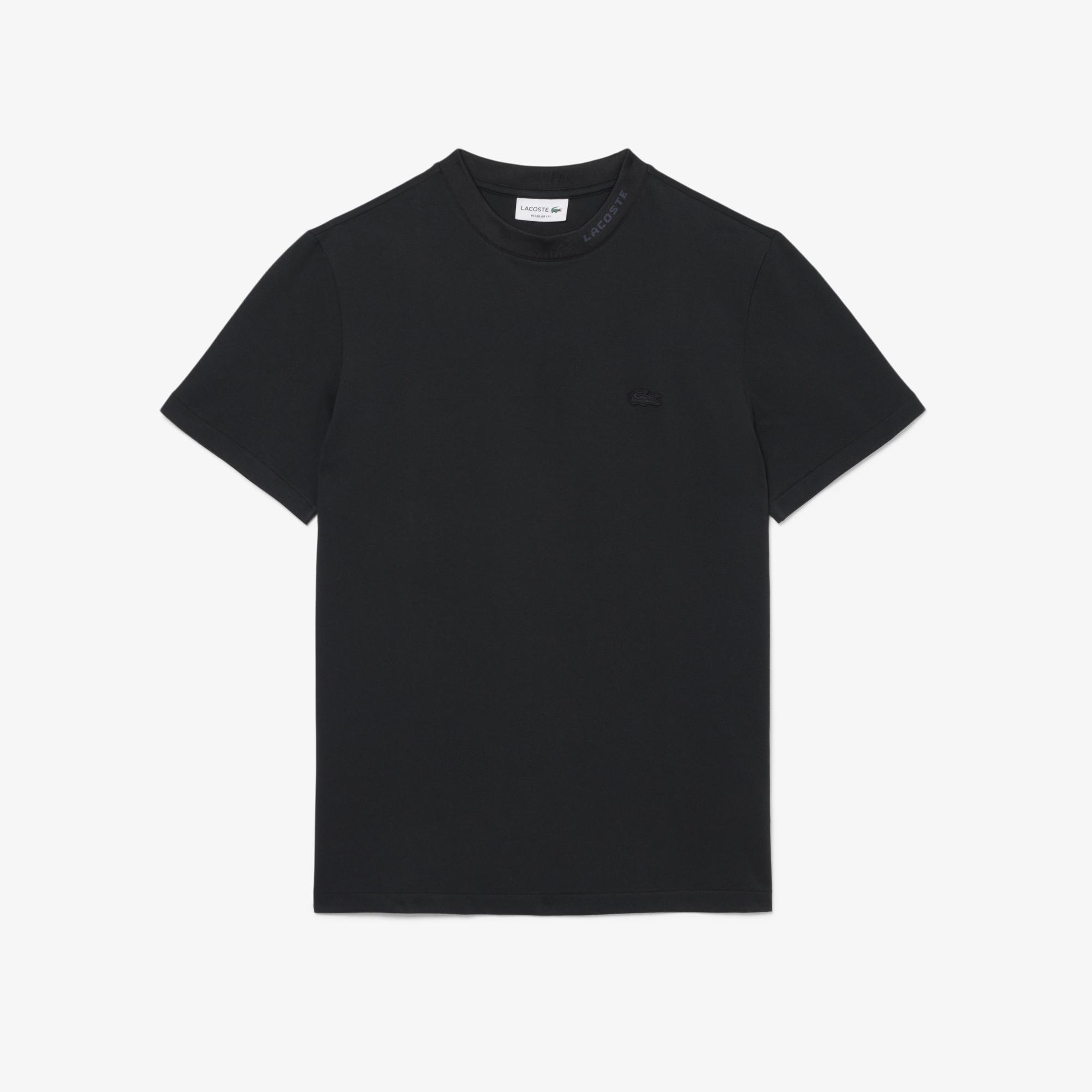 Erkek Regular Fit Bisiklet Yaka Siyah T-Shirt