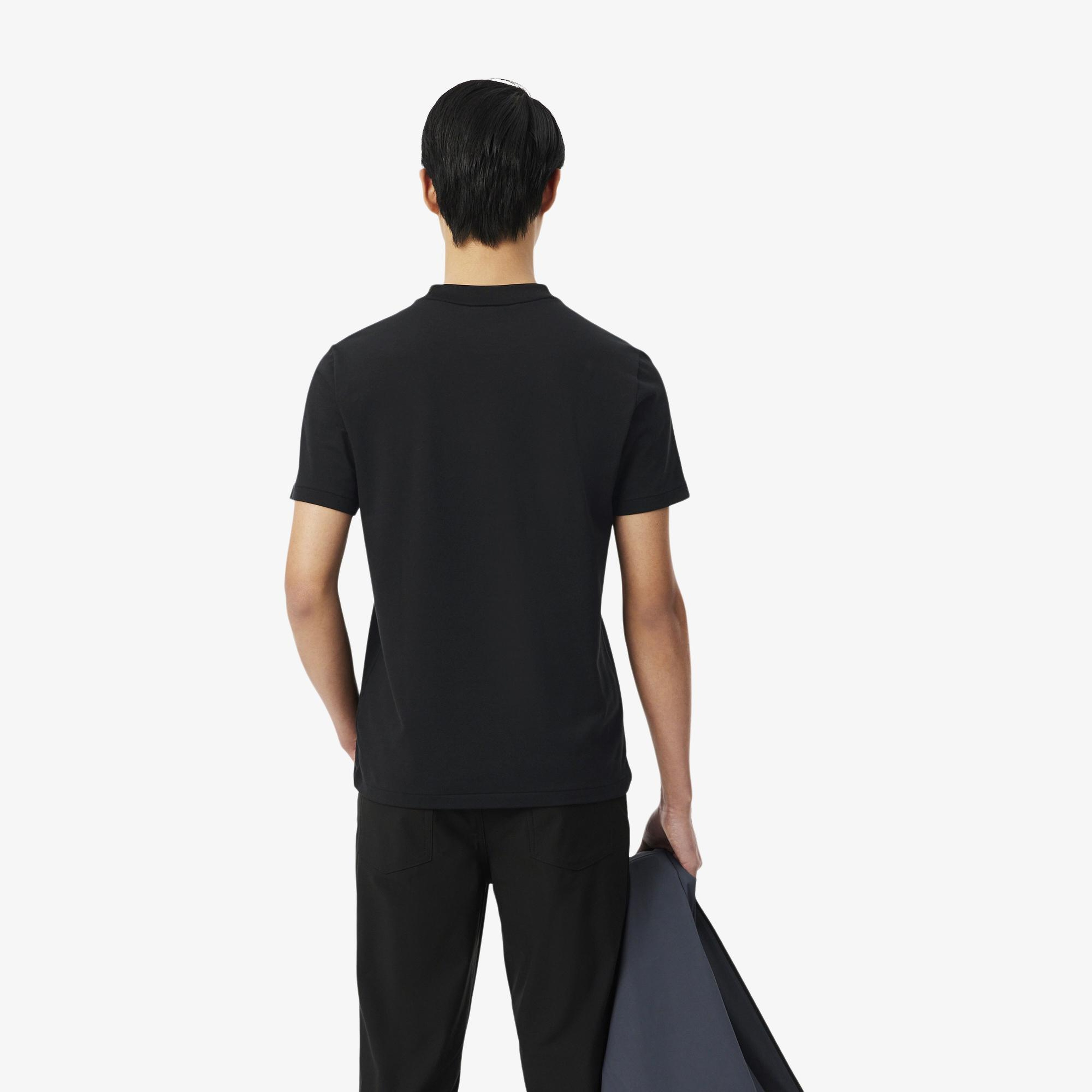 Erkek Regular Fit Bisiklet Yaka Siyah T-Shirt