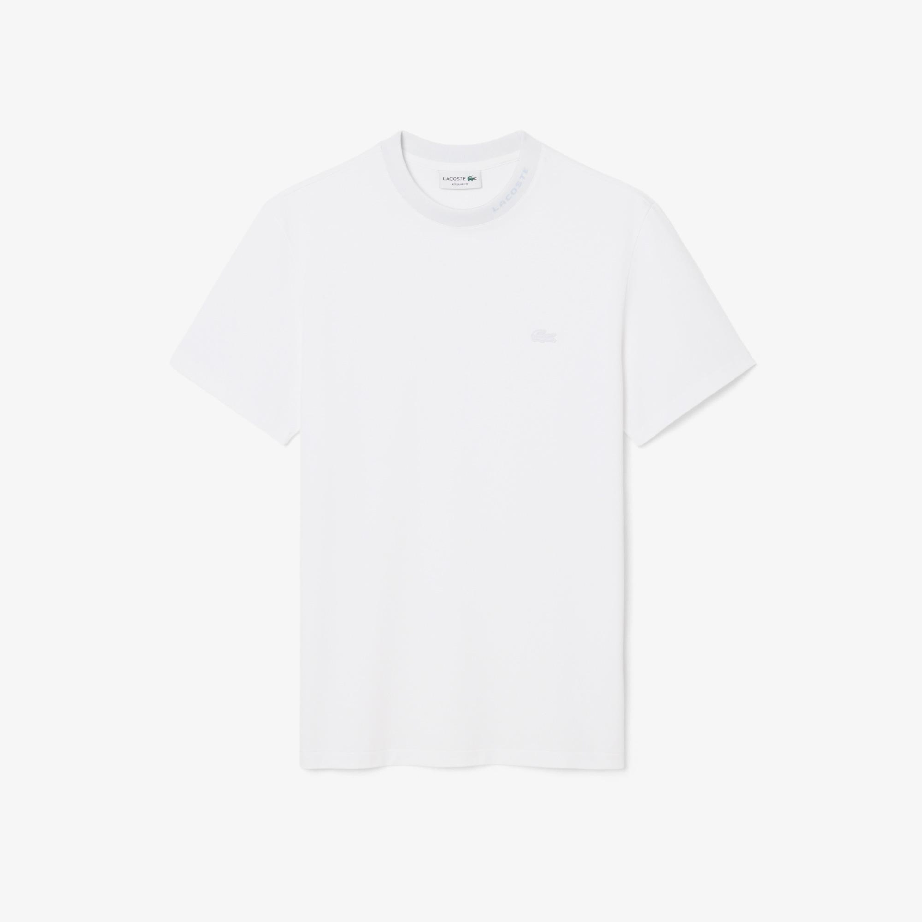 Erkek Regular Fit Bisiklet Yaka Beyaz T-Shirt