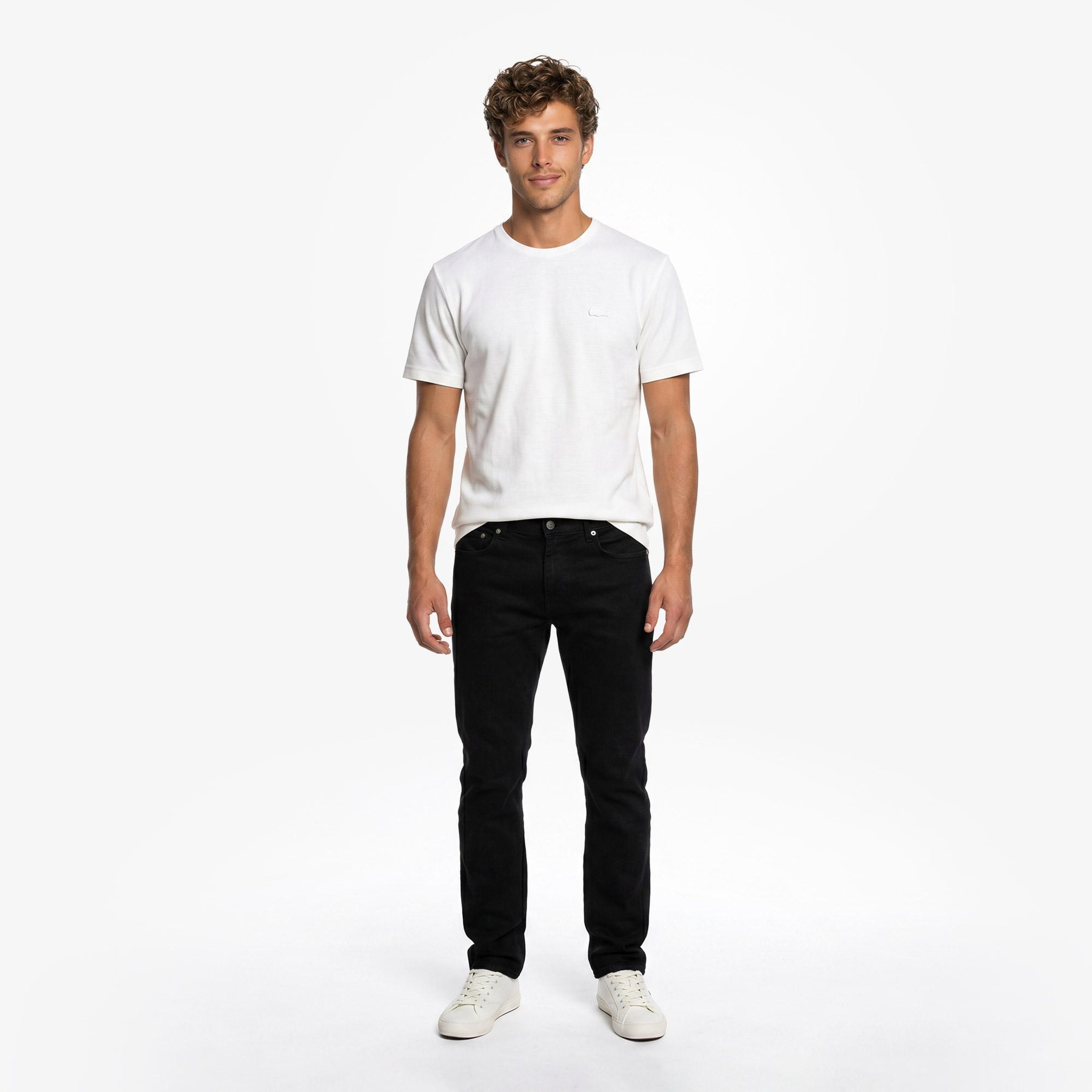 Erkek Regular Fit Siyah Jean Pantolon
