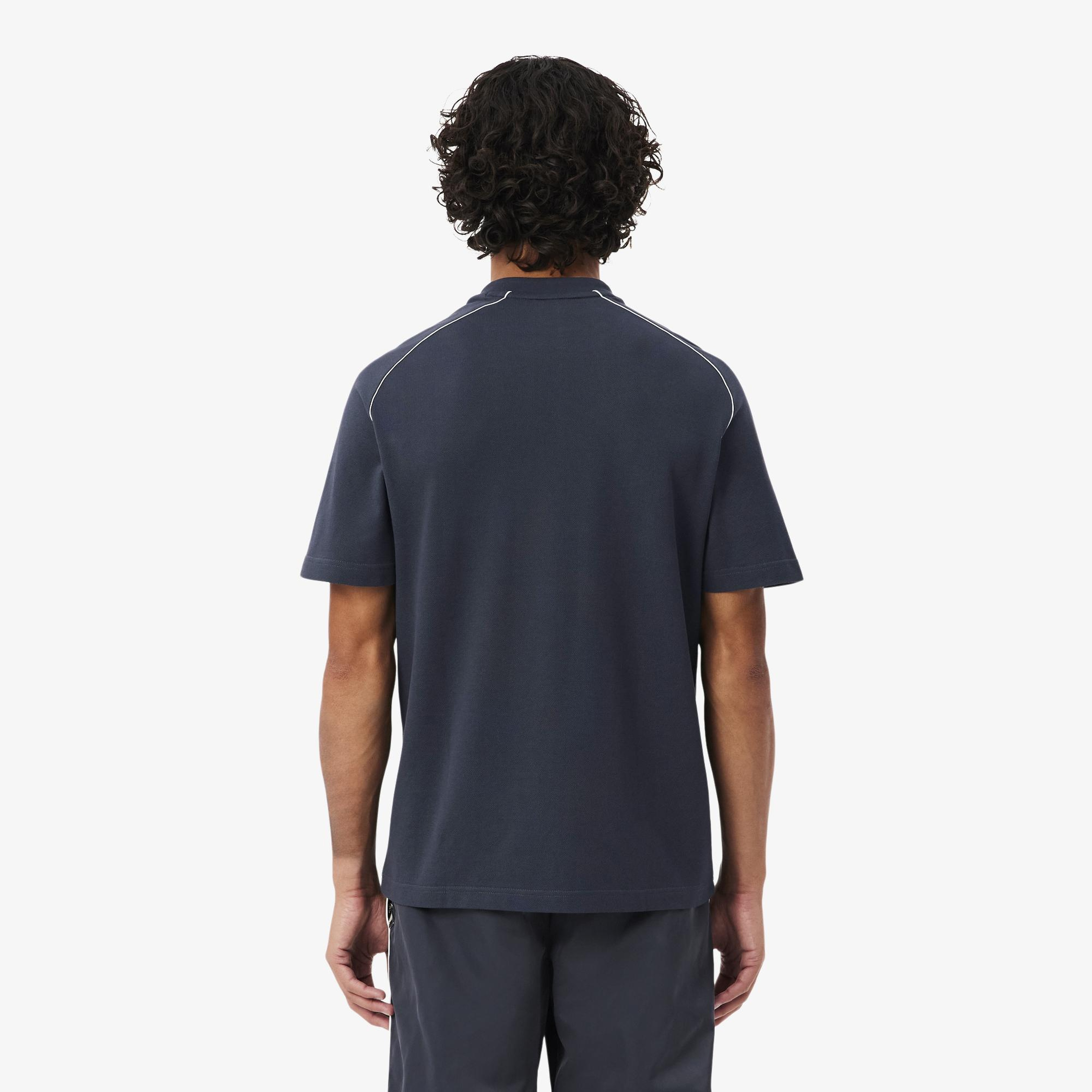 Erkek Classic Fit Bisiklet Yaka Koyu Gri T-Shirt