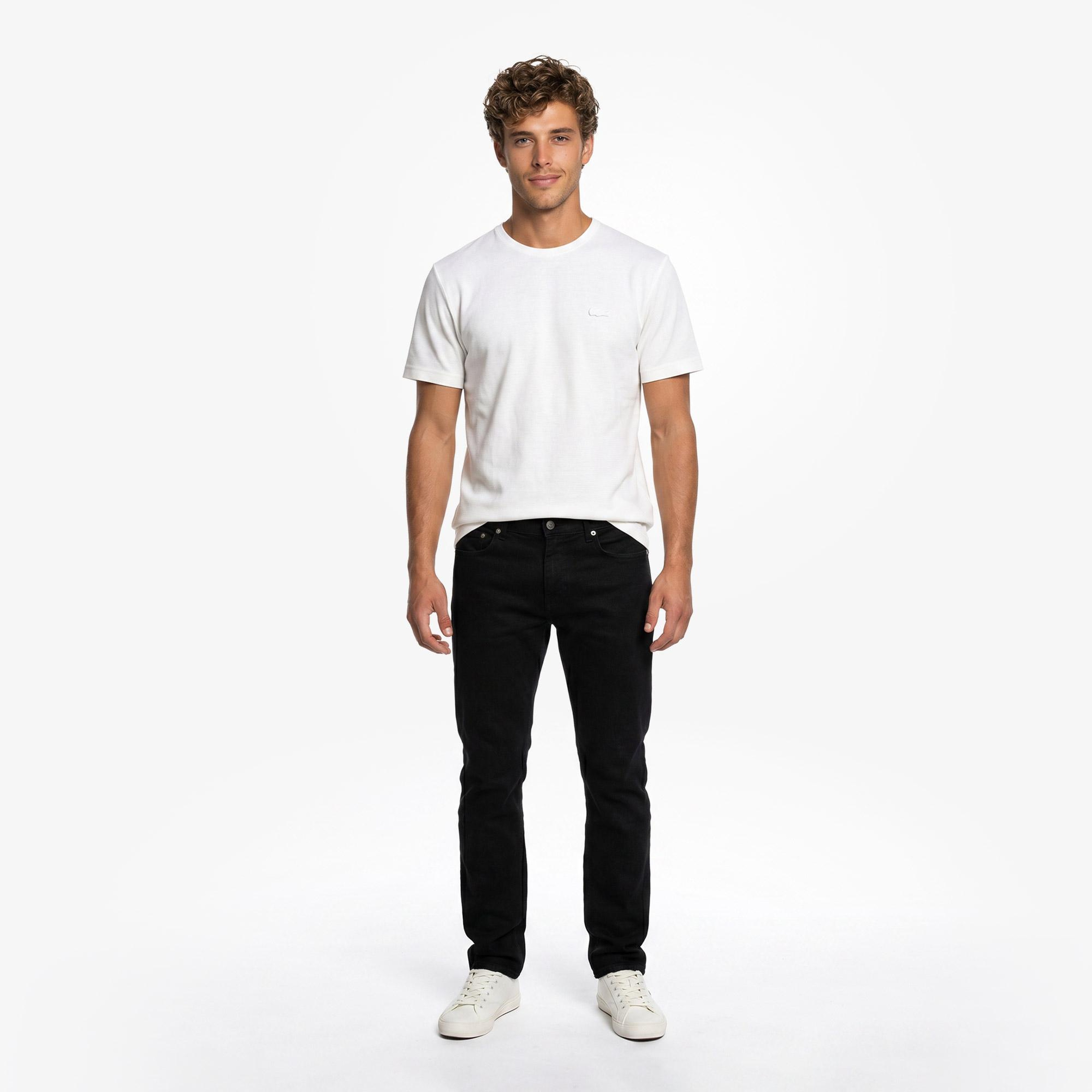 Erkek Regular Fit Siyah Jean Pantolon