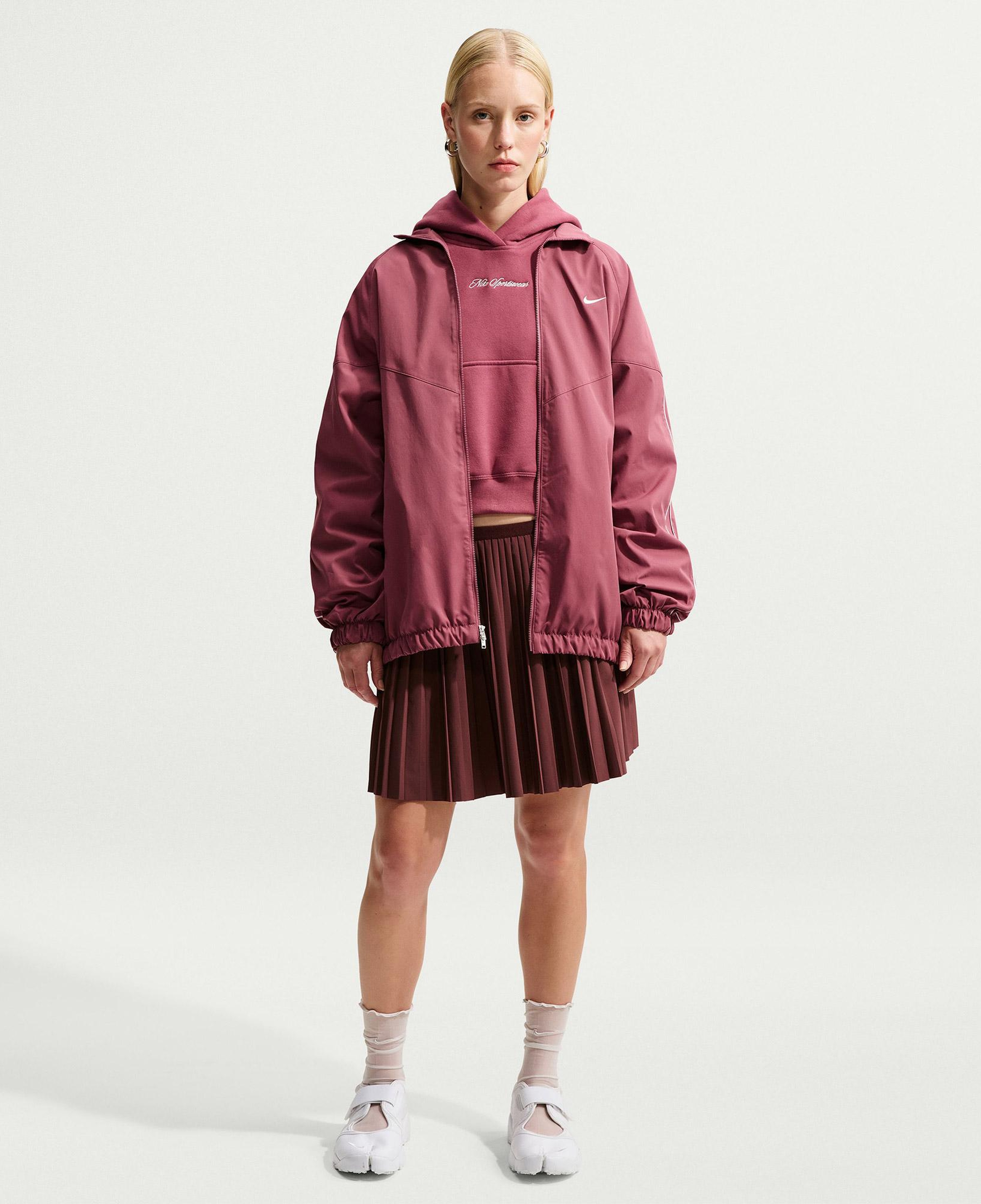 Nike Studio Fleece Kadın Pembe Hoodie