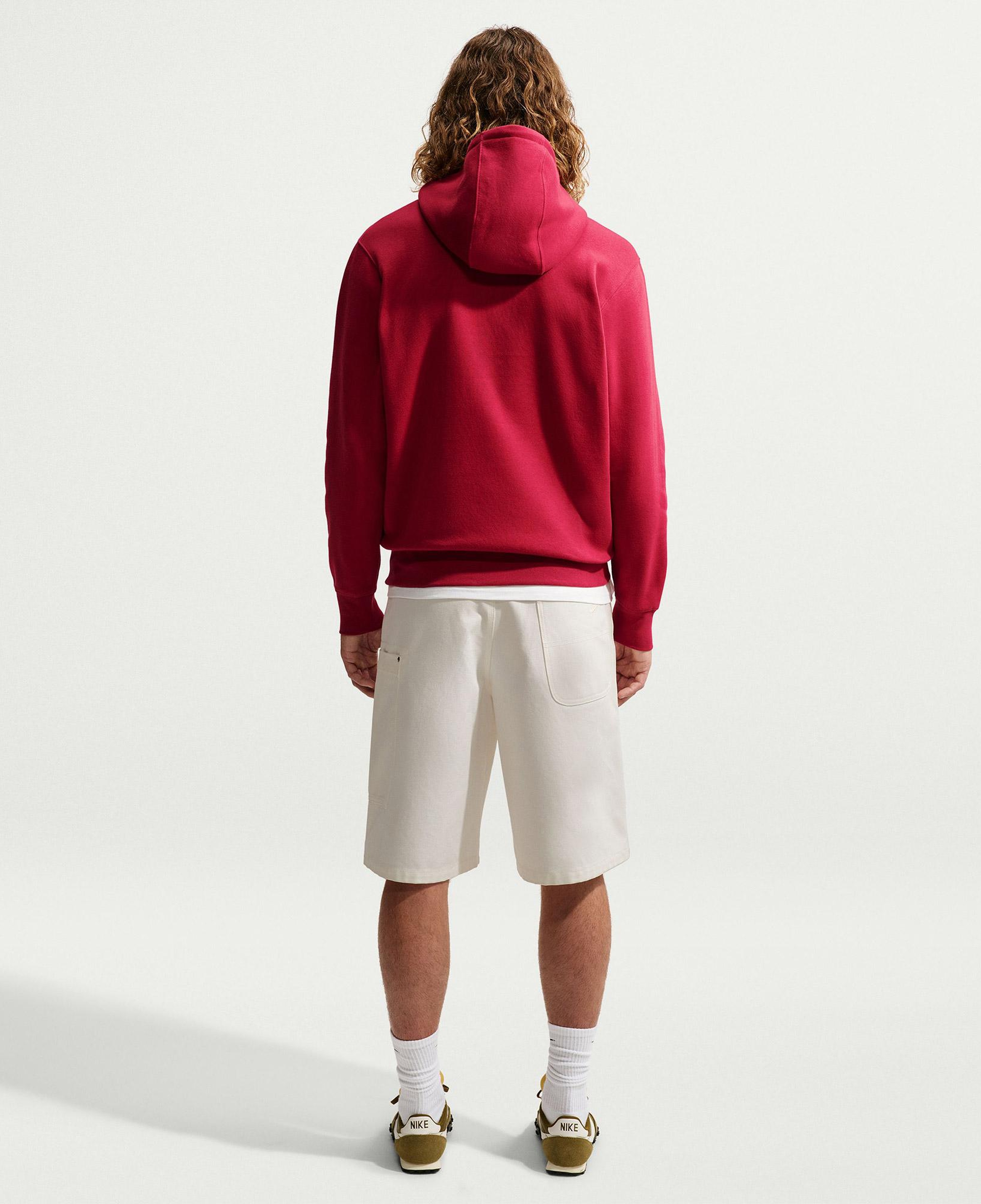 Nike Club Pullover Fleeece Erkek Kırmızı Hoodie