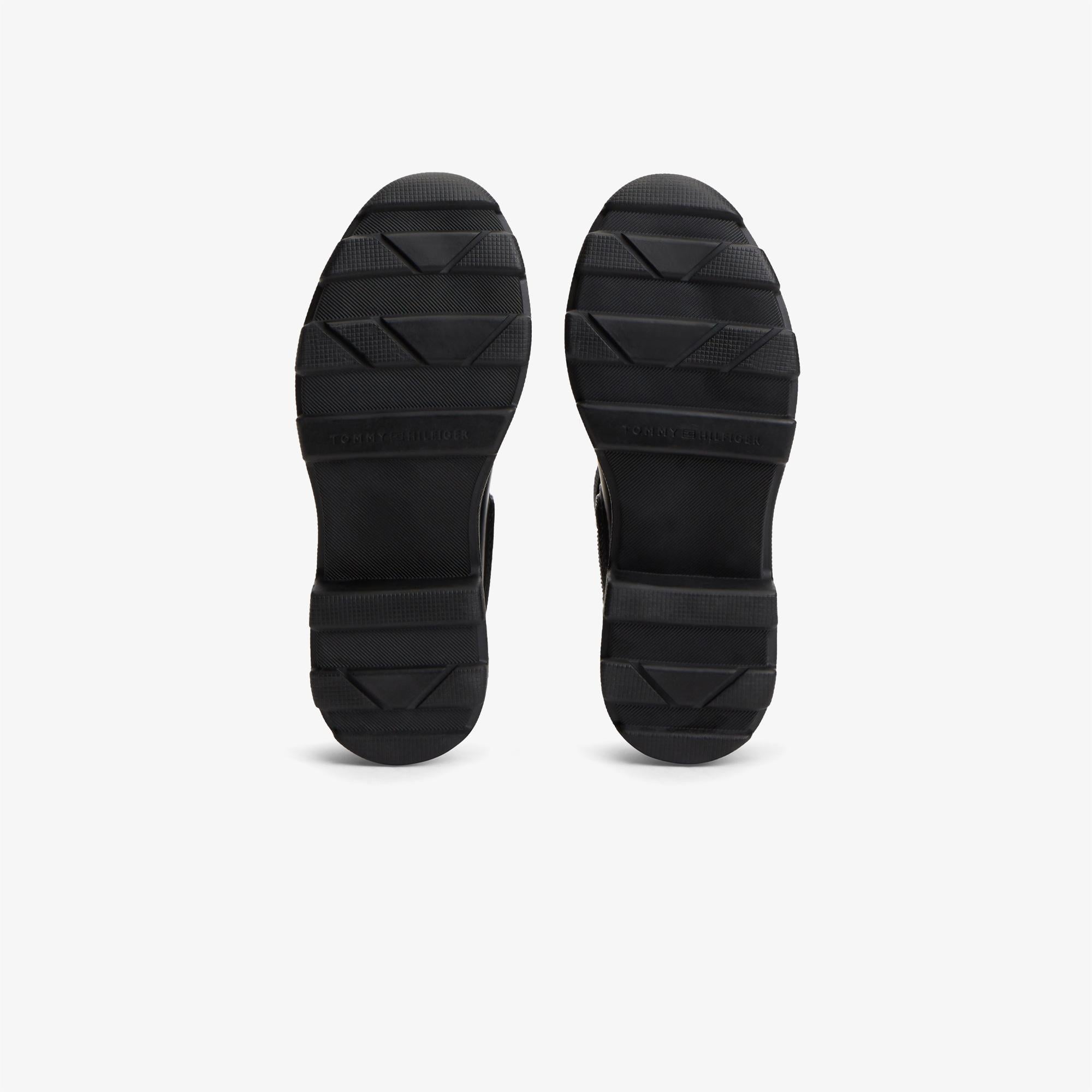 Tommy Hilfiger Rubber Flag Cleated Kadın Siyah Bot