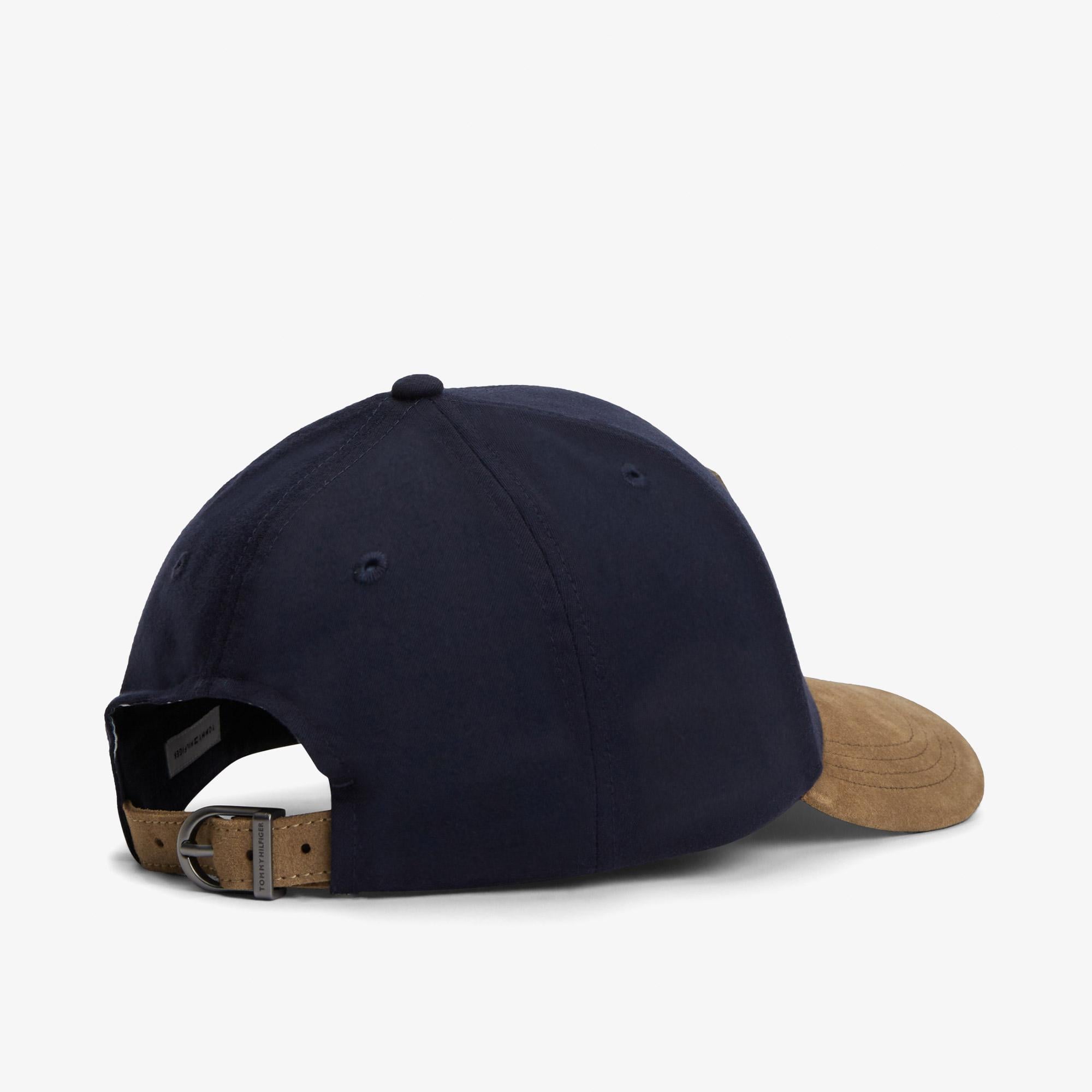Tommy Hilfiger Flag Suede Brim 6 Panel Erkek Mavi Şapka