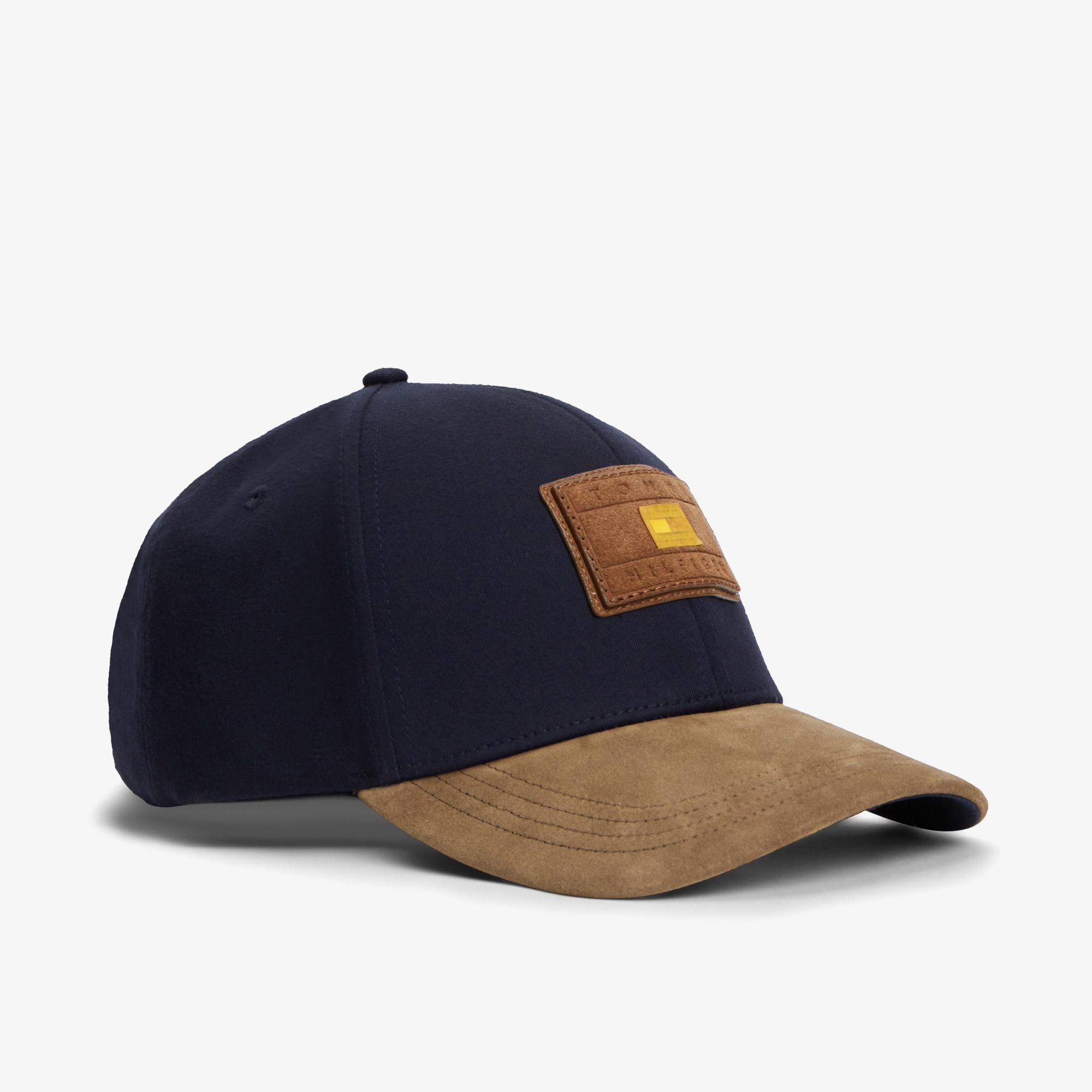 Tommy Hilfiger Flag Suede Brim 6 Panel Erkek Mavi Şapka