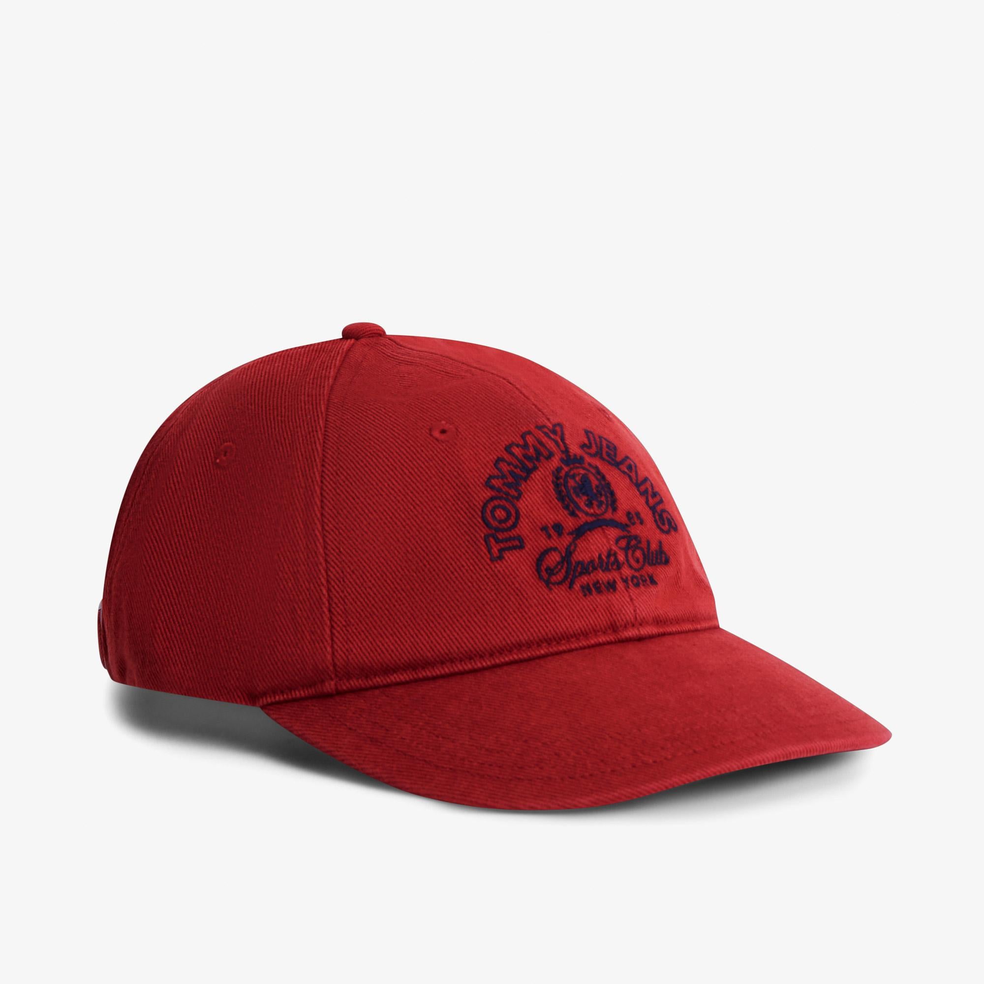 Tommy Hilfiger Sports Club Washed Erkek Kırmızı Şapka