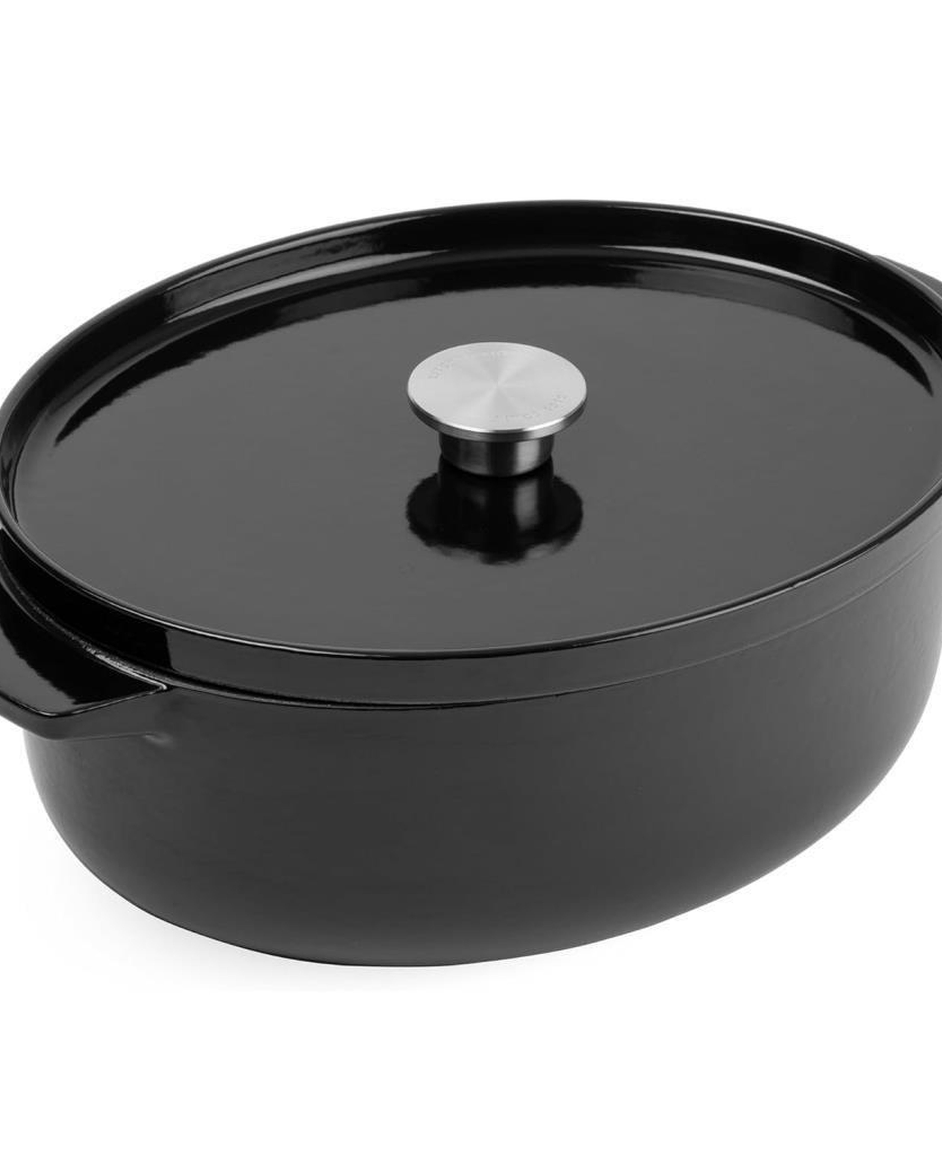KitchenAid CC006064-001 5.6 Litre 30 cm. Oval Döküm Demir Tencere - Siyah
