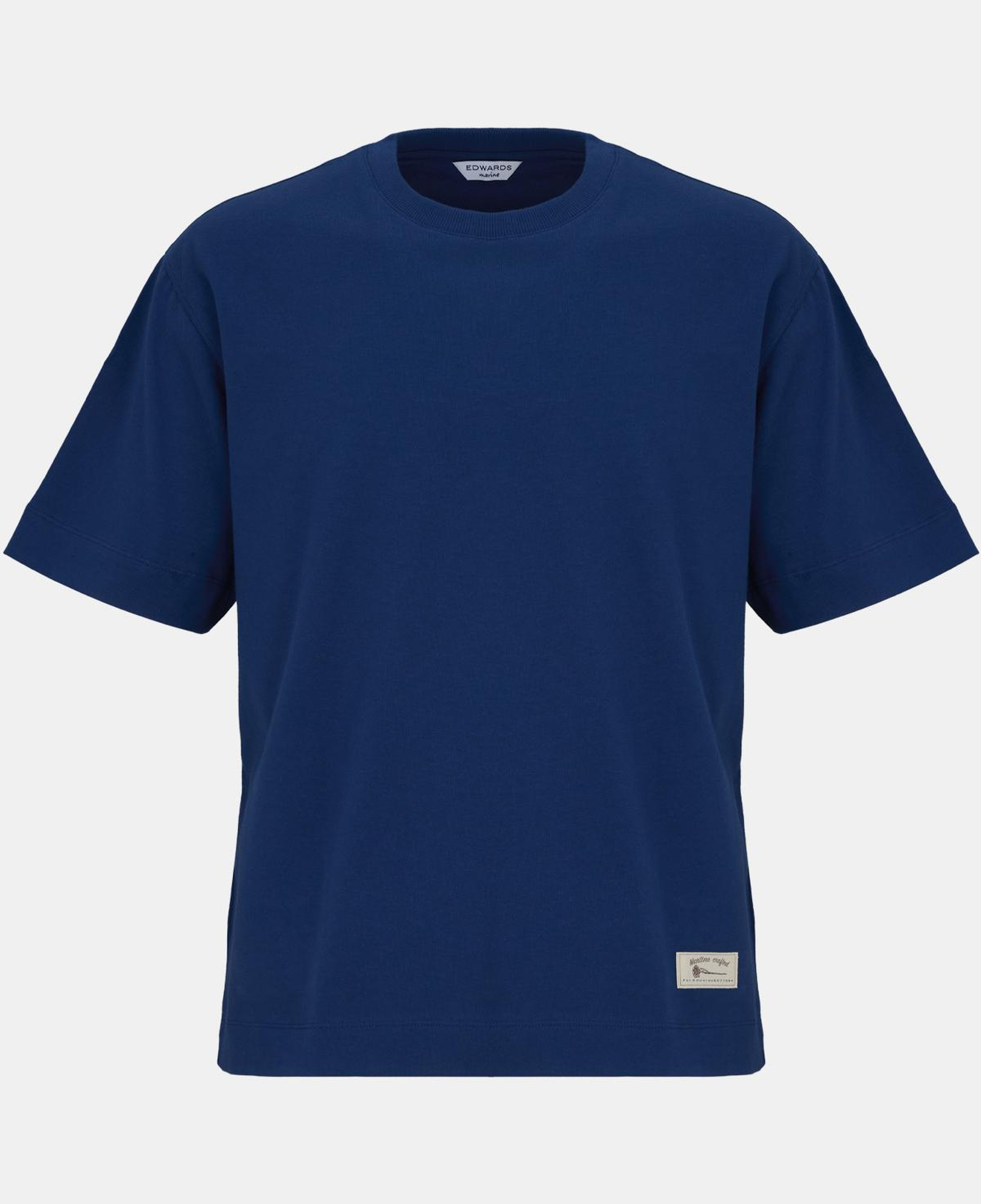 Erkek İndigo Bisiklet Yaka Heavy Jersey T-Shirt