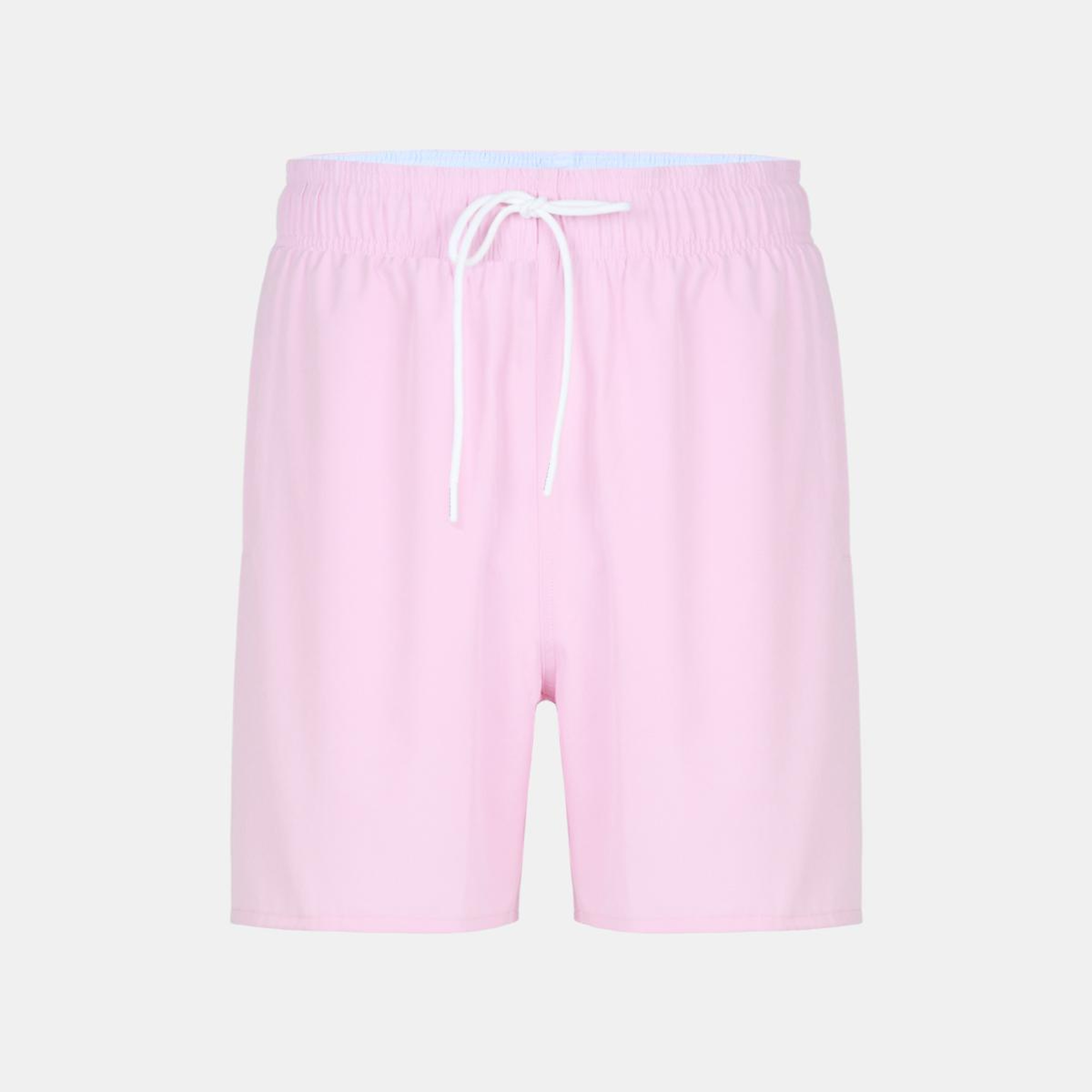 Erkek Pembe Düz Renk Deniz Şortu