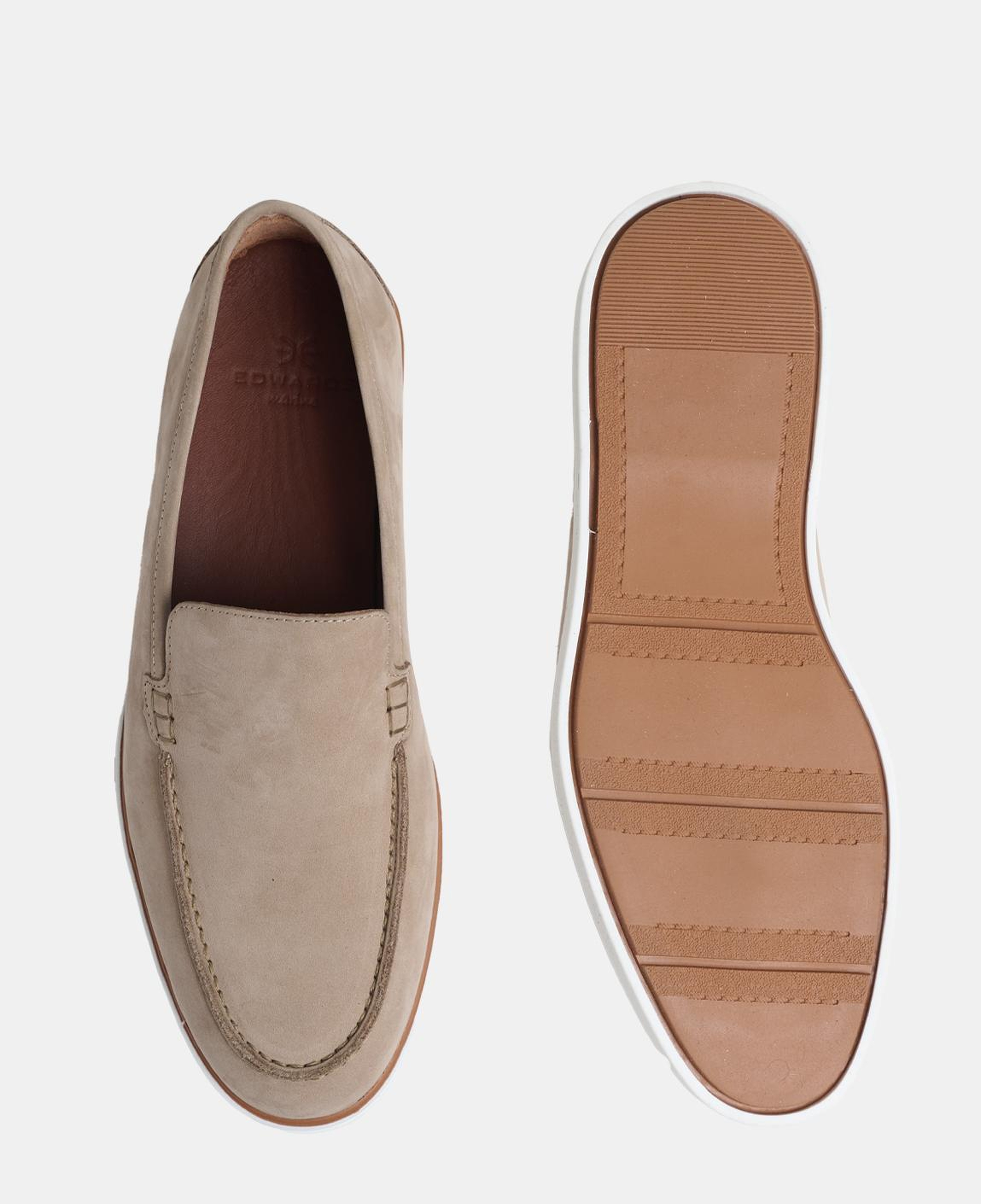 Erkek Bej Nubuk Loafer
