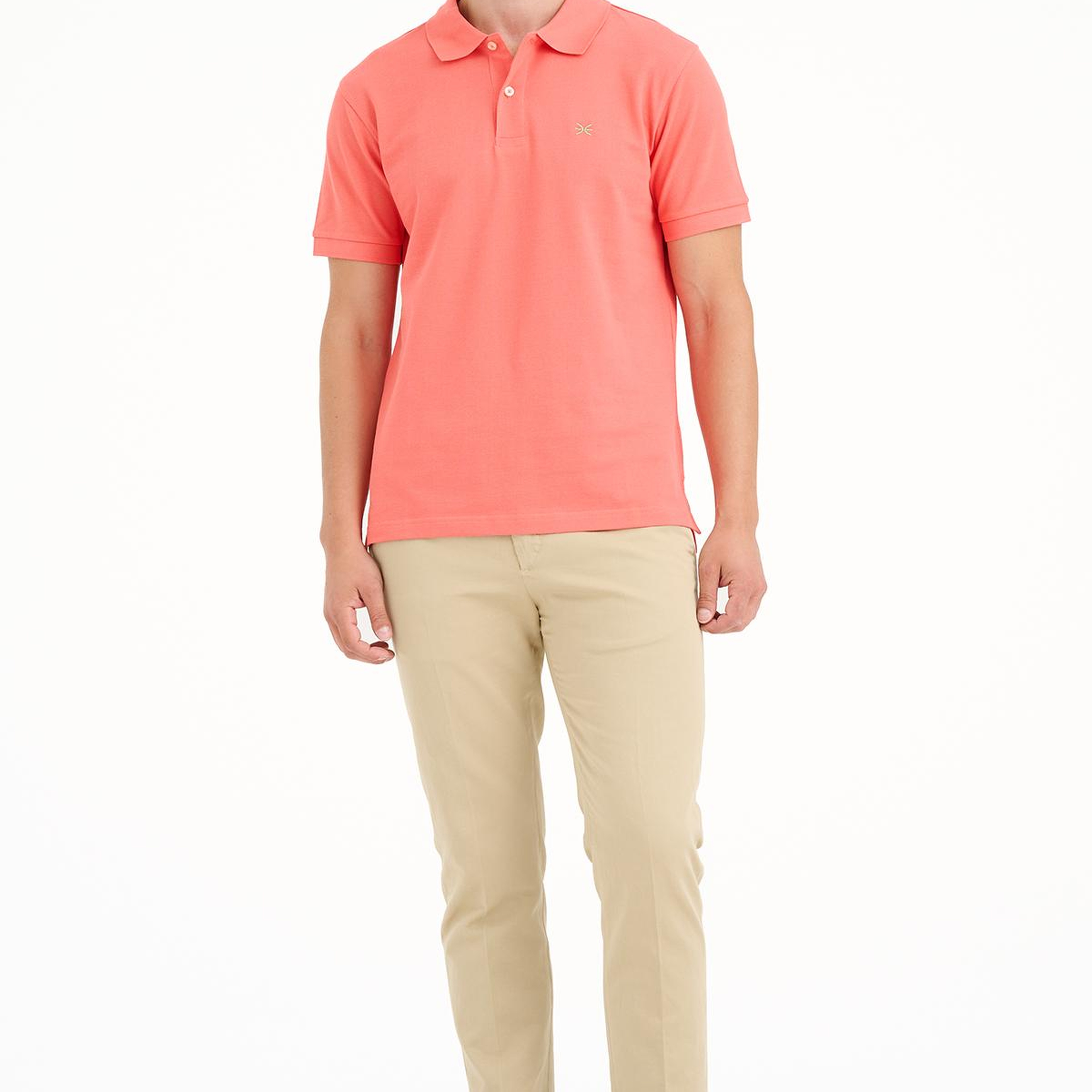 Erkek Turuncu Pike Polo Yaka T-Shirt