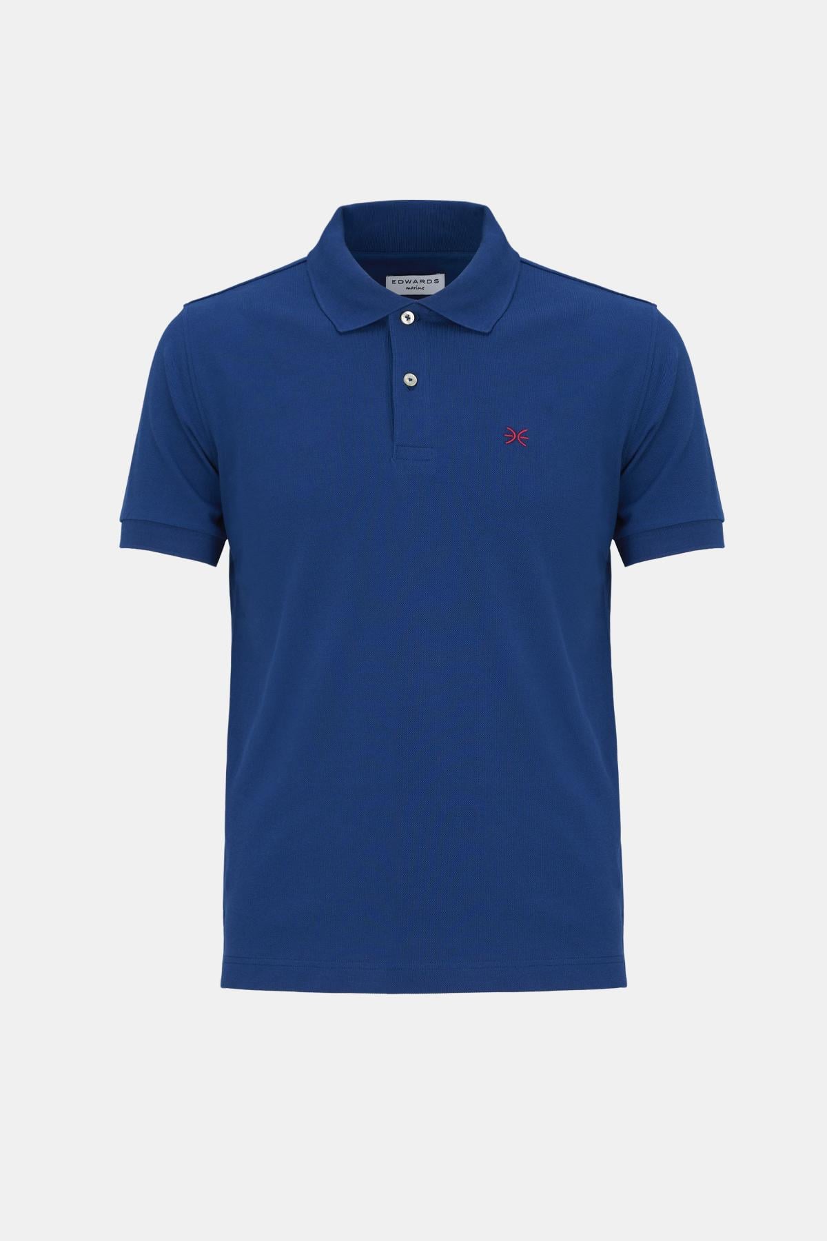 Erkek Açık Lacivert Pike Polo Yaka T-Shirt
