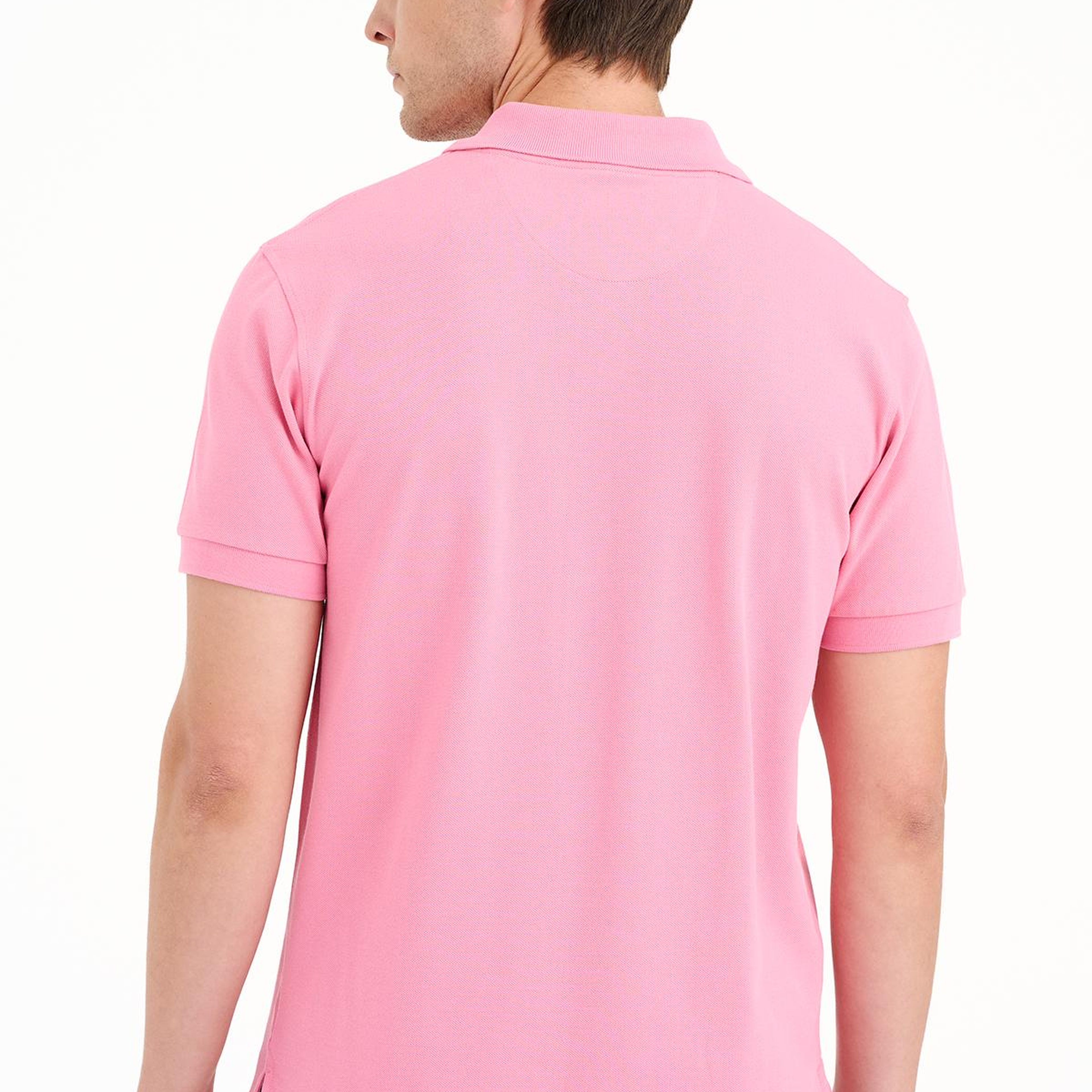 Erkek Pembe Pike Polo Yaka T-Shirt