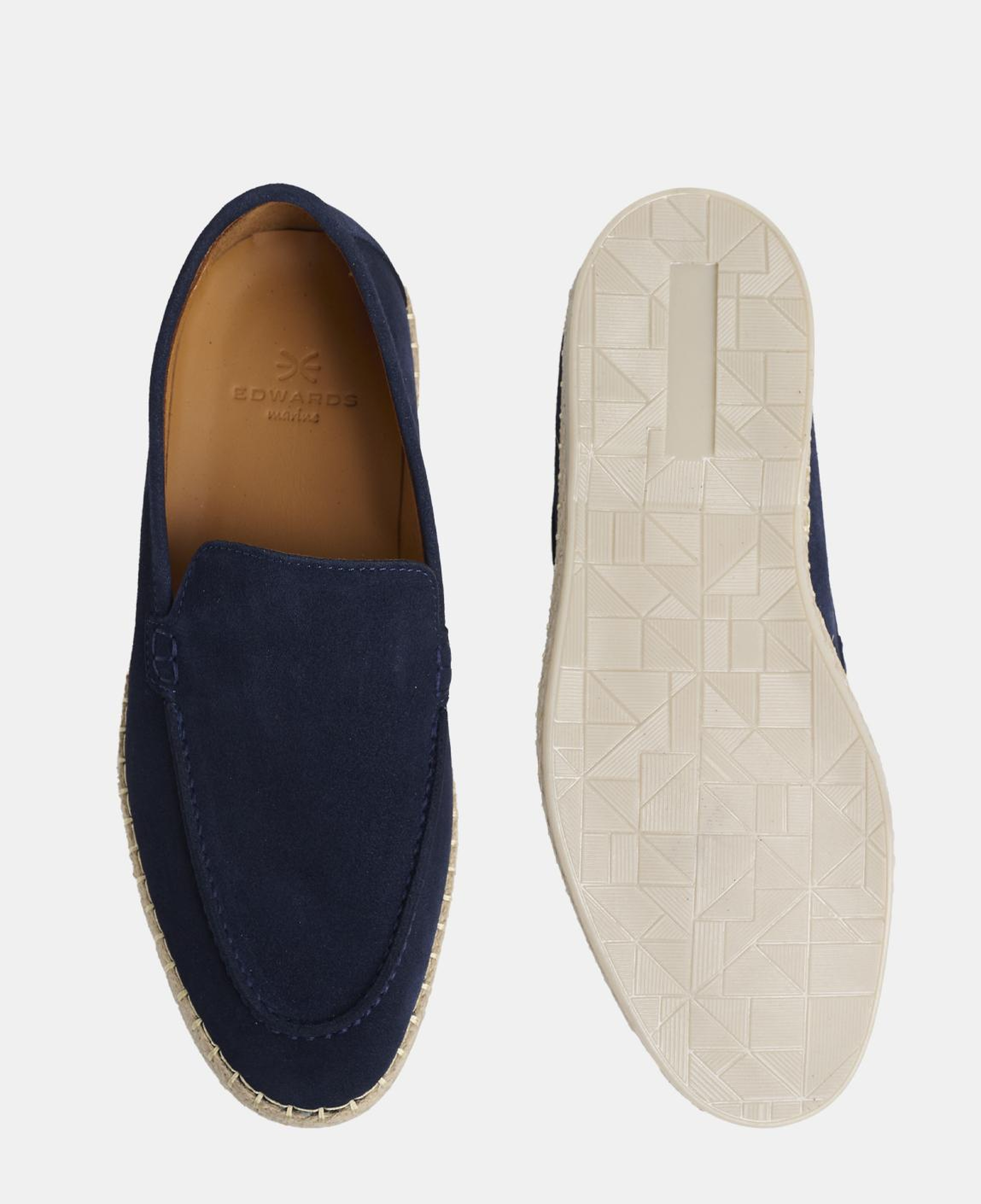 Erkek Lacivert Süet Loafer