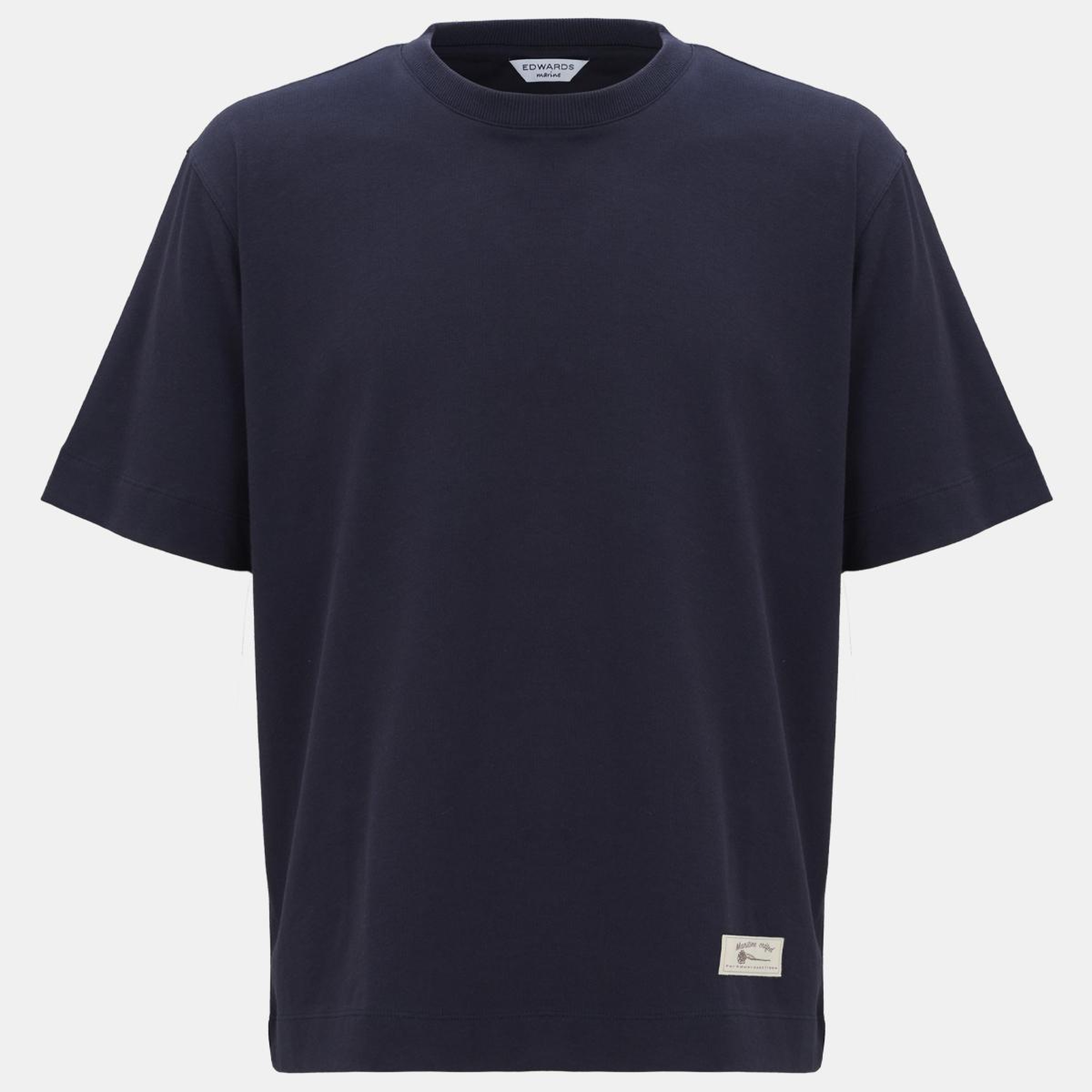 Erkek Lacivert Bisiklet Yaka Heavy Jersey T-Shirt
