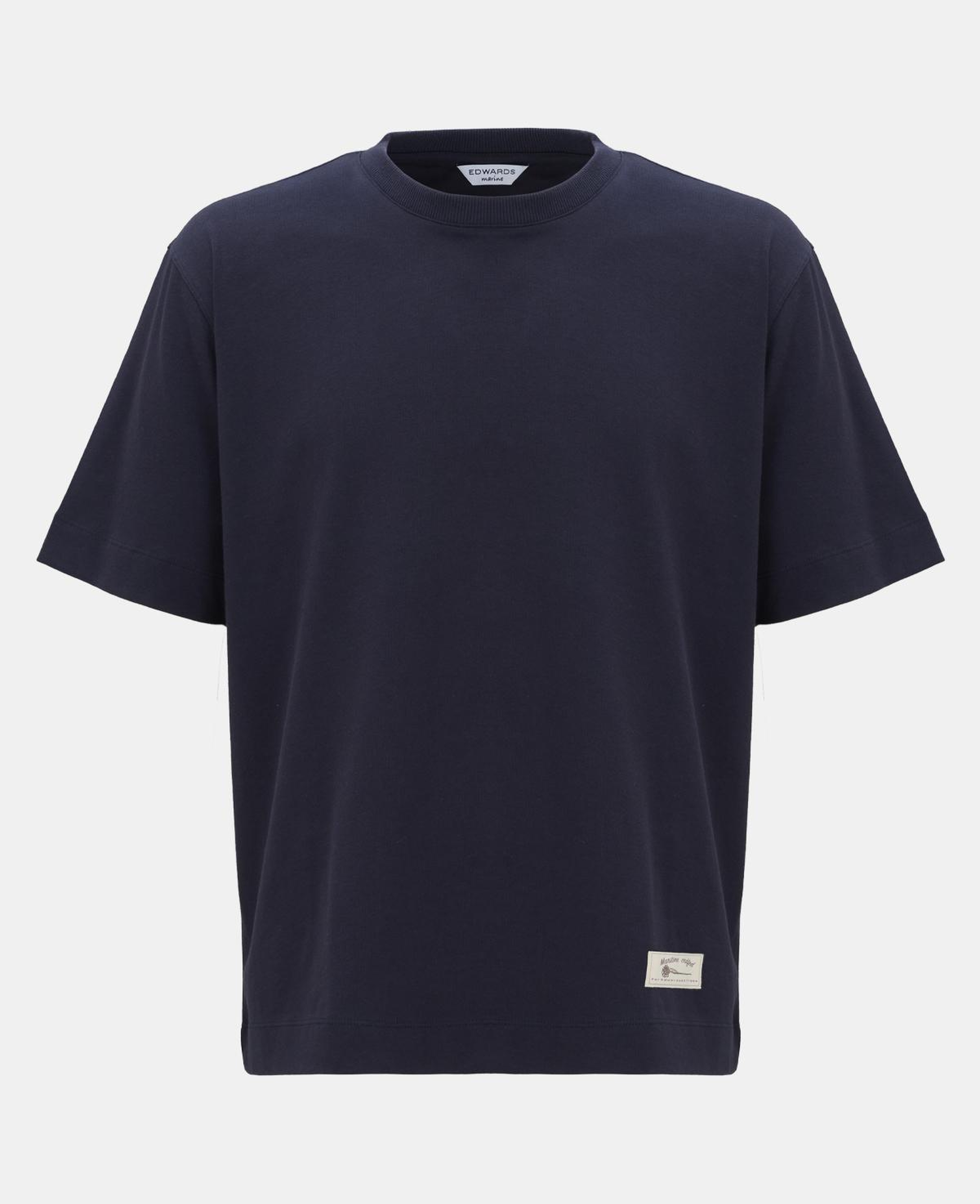 Erkek Lacivert Bisiklet Yaka Heavy Jersey T-Shirt