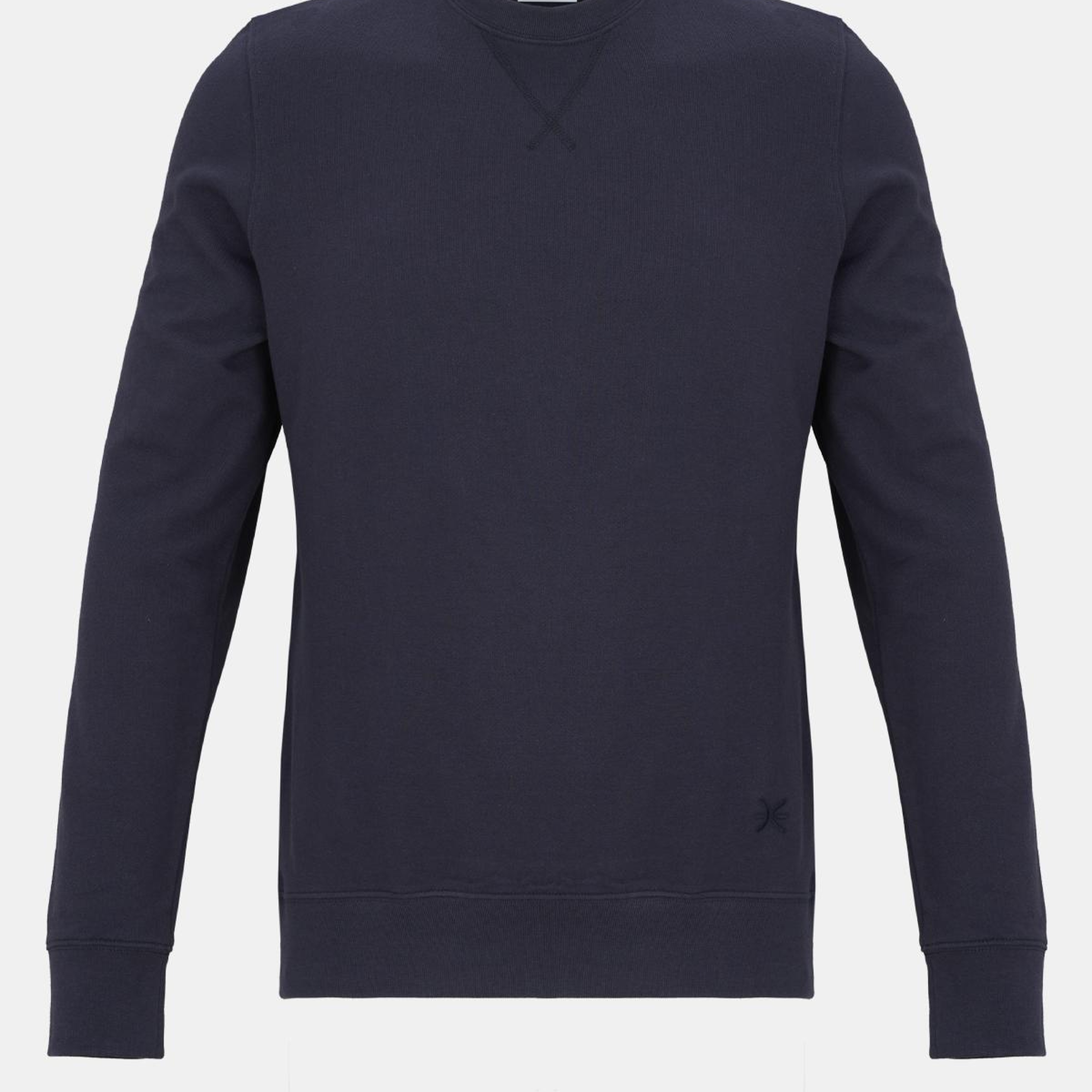 Erkek Lacivert Bisiklet Yaka Basic Sweatshirt
