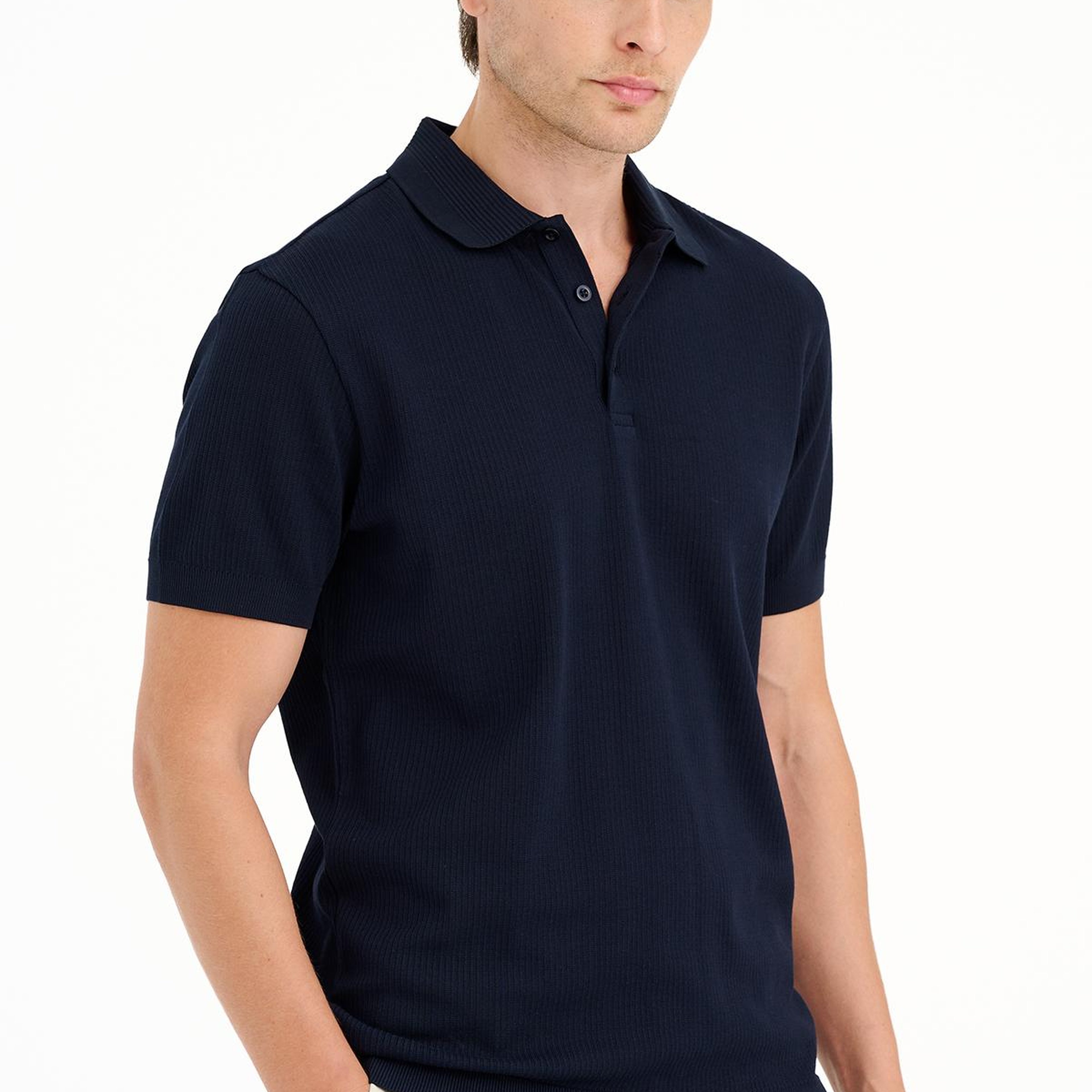 Erkek Lacivert Polo Yaka T-Shirt