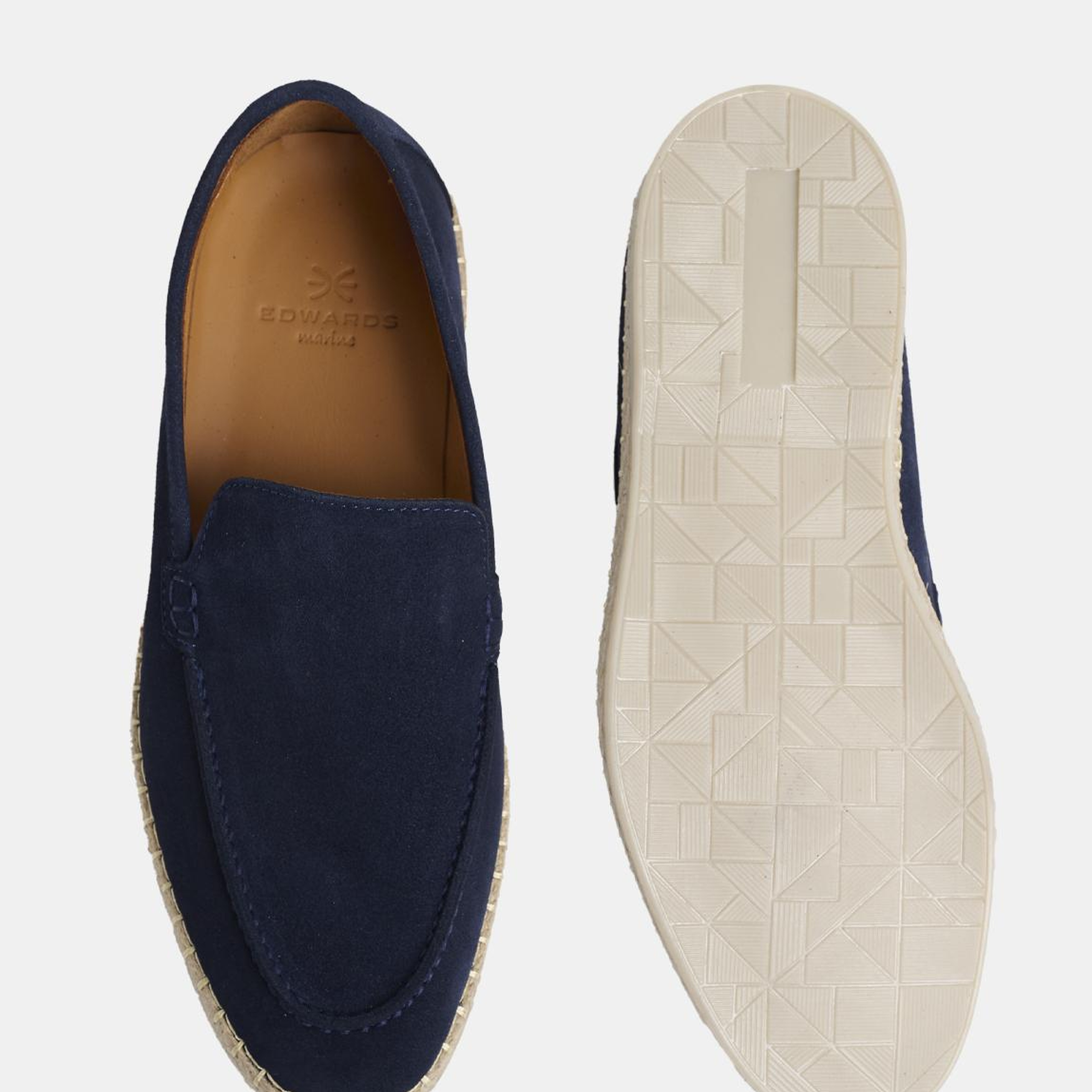 Erkek Lacivert Süet Loafer
