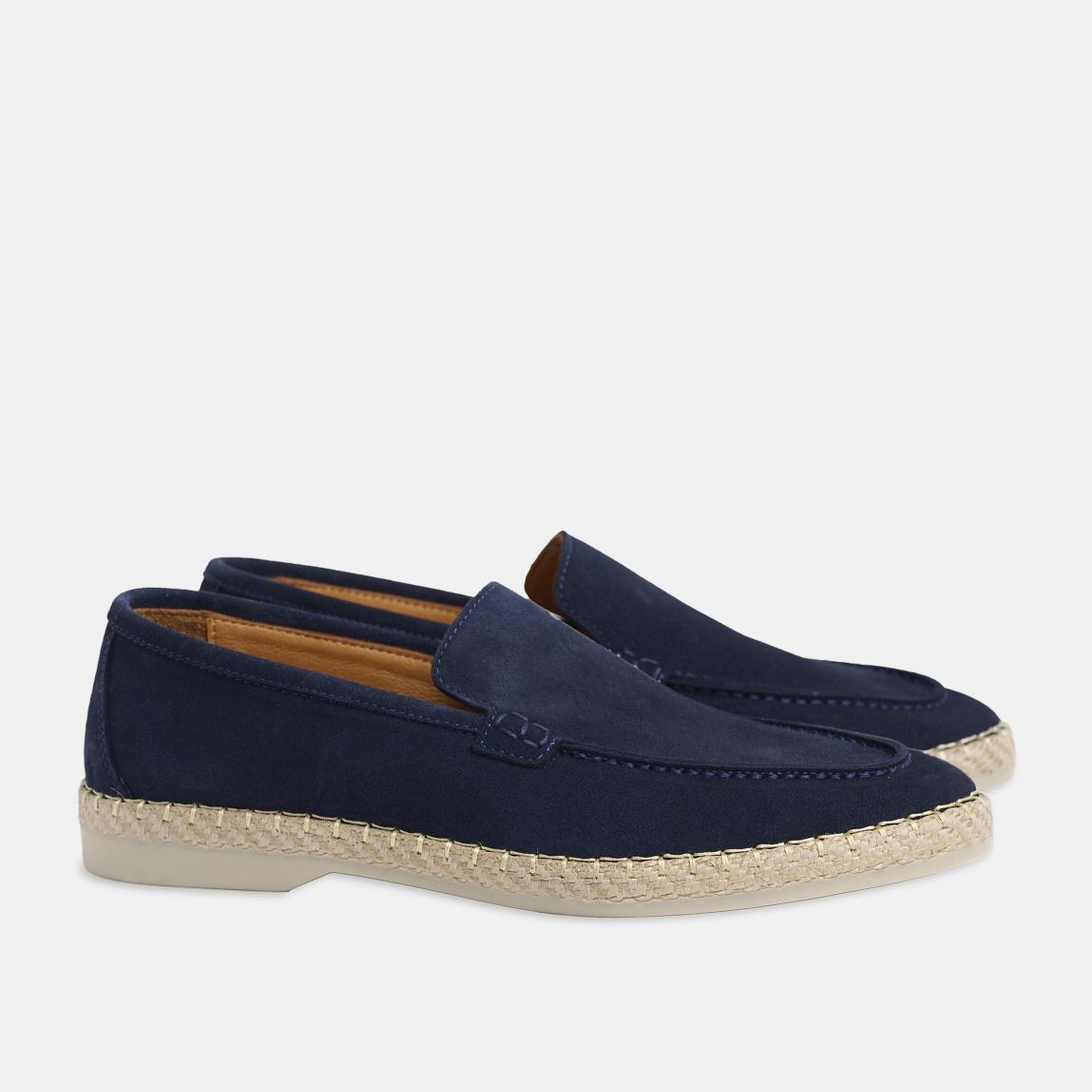 Erkek Lacivert Süet Loafer