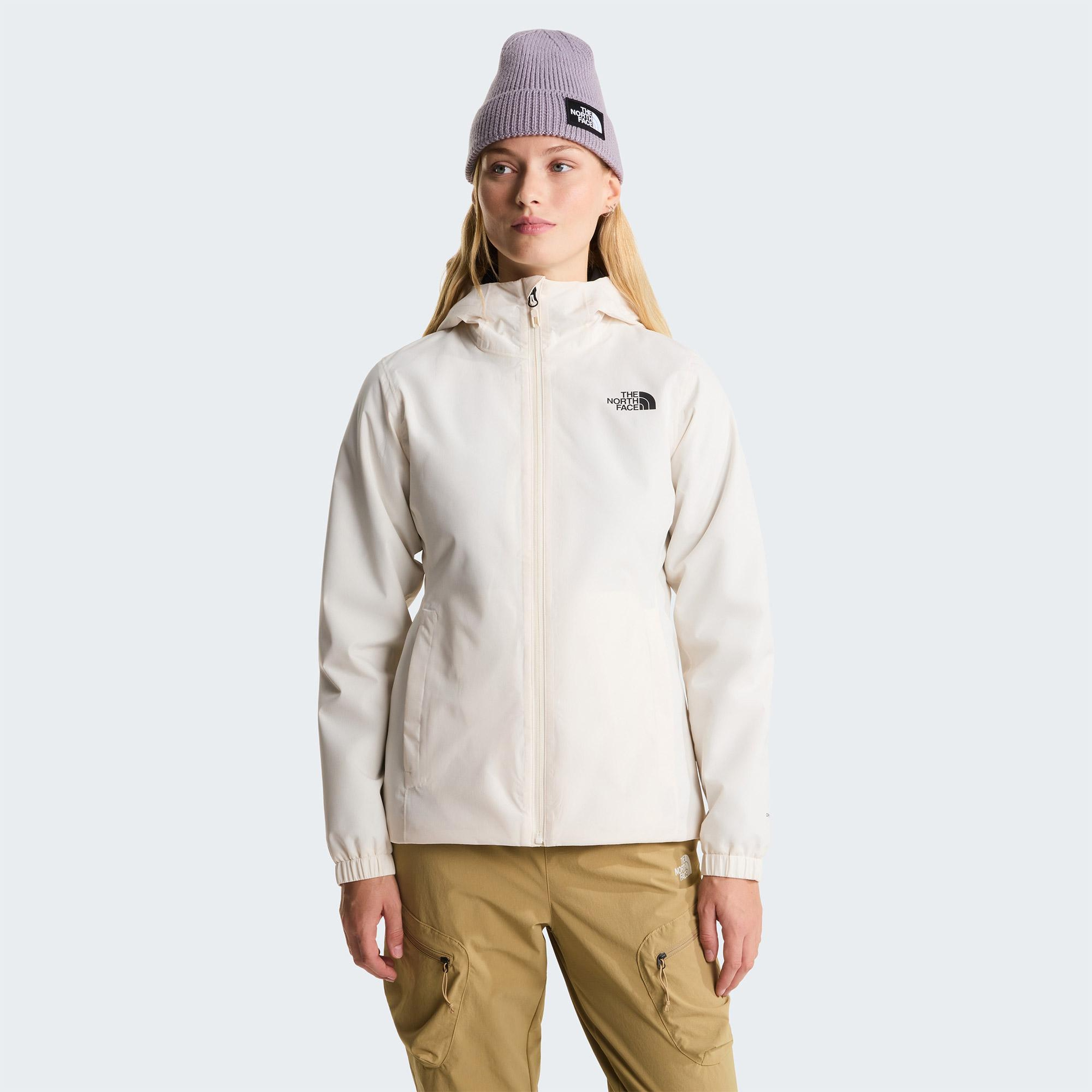 The North Face Quest DryVent Kadın Beyaz Yağmurluk