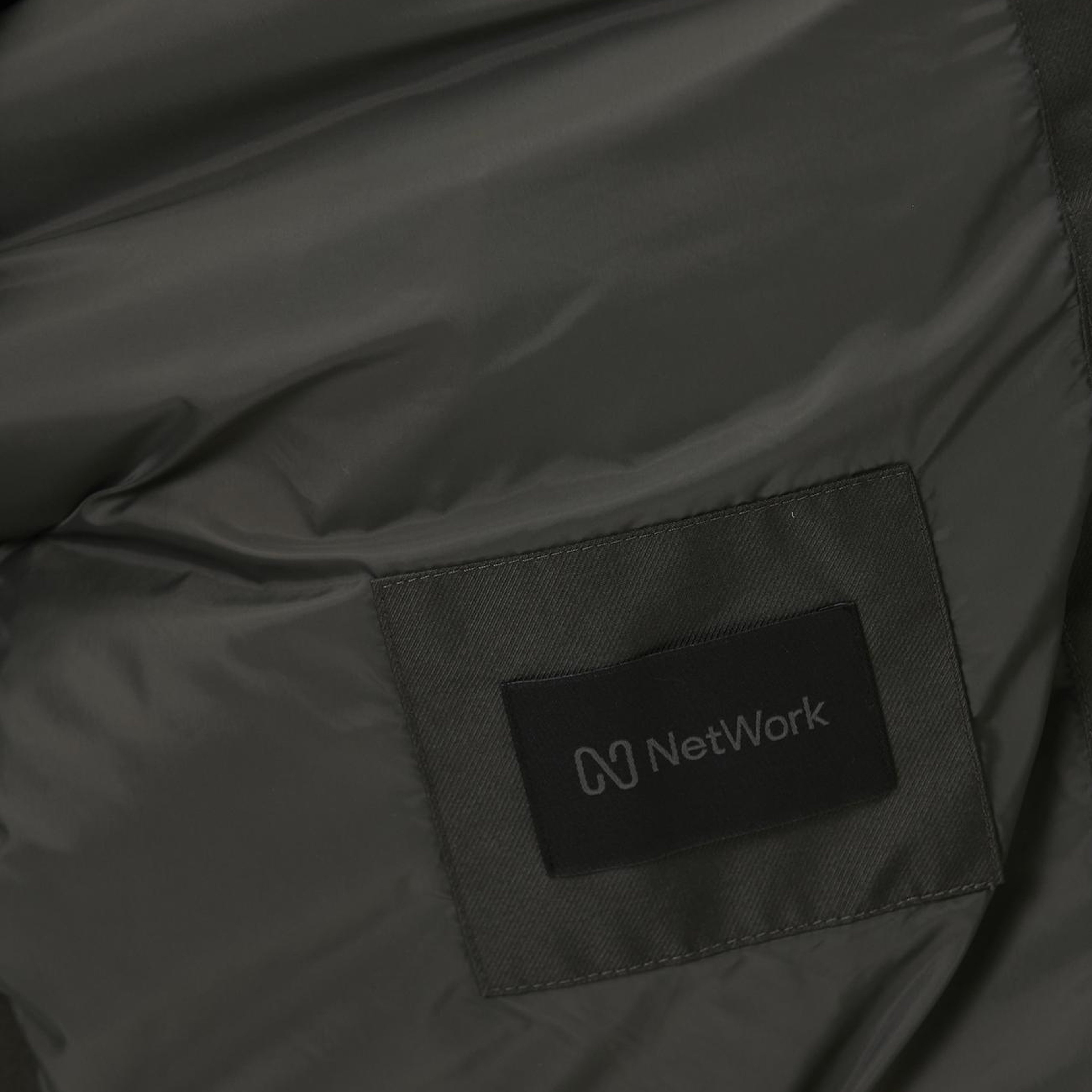 Network Erkek Haki Kolu Örme Detaylı Mont