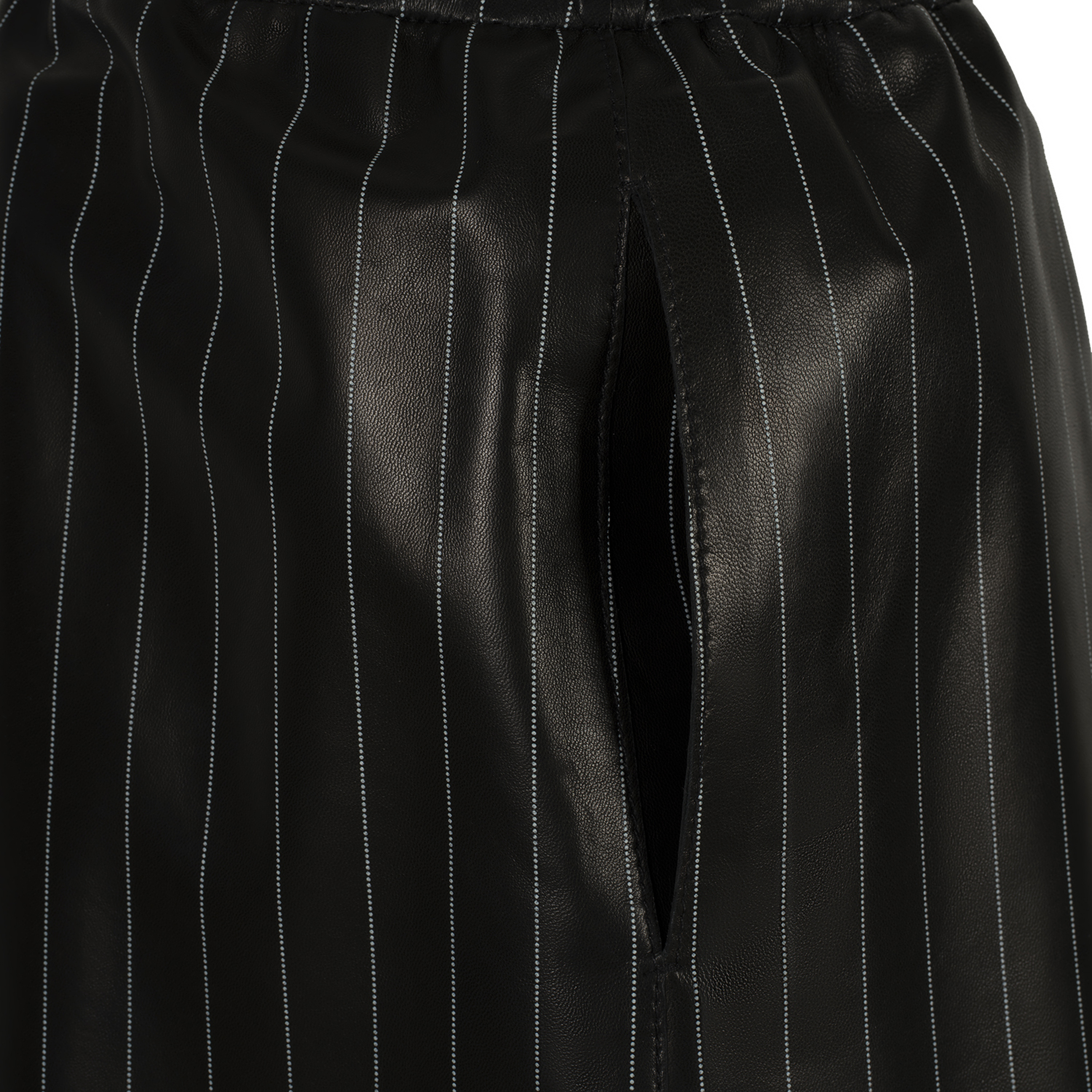 KeinxDesa Siyah Unisex Deri Şort